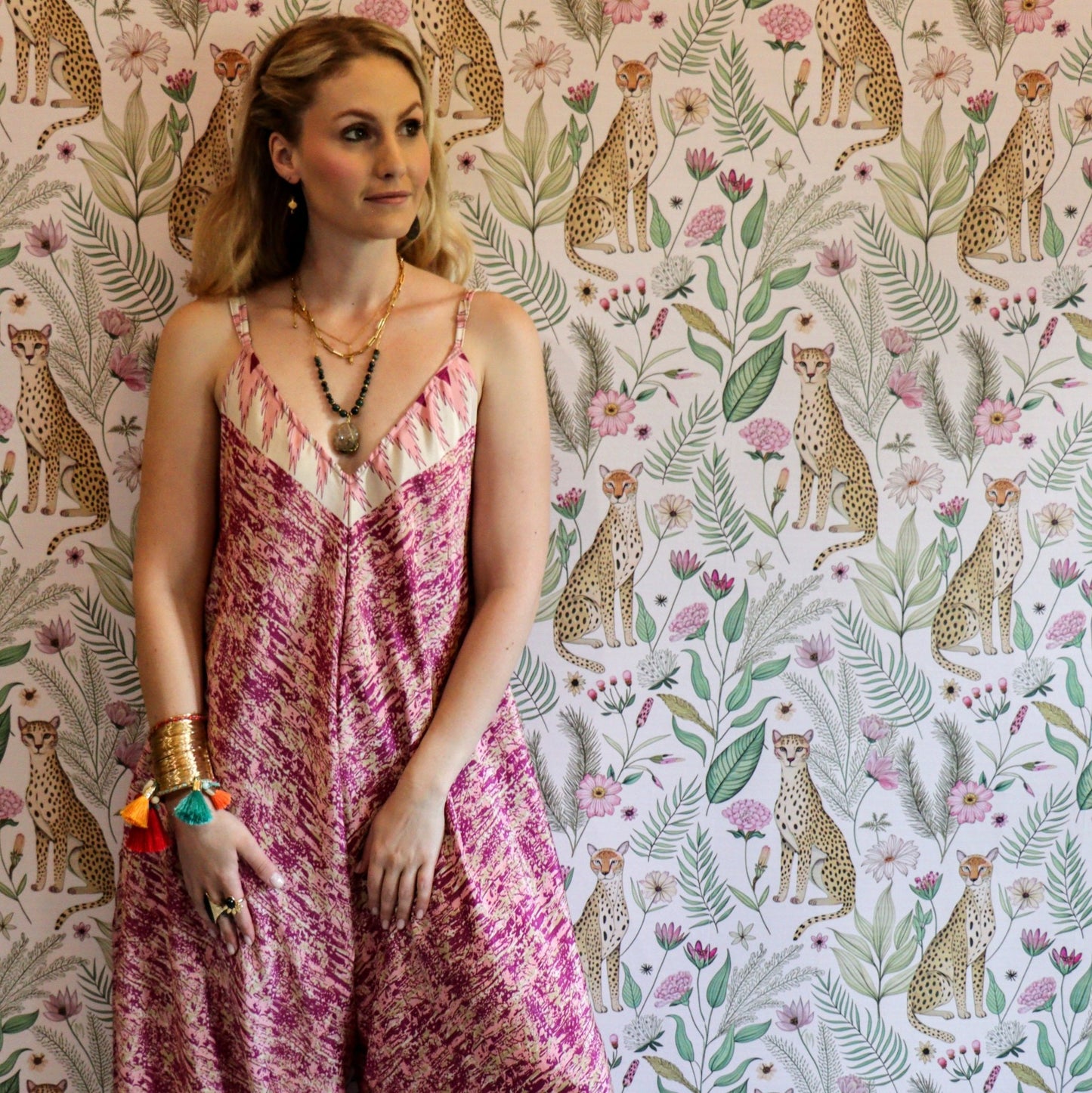 Jiya Jumpsuit in Sun & Blush - Handmade Jewellery - i am boho