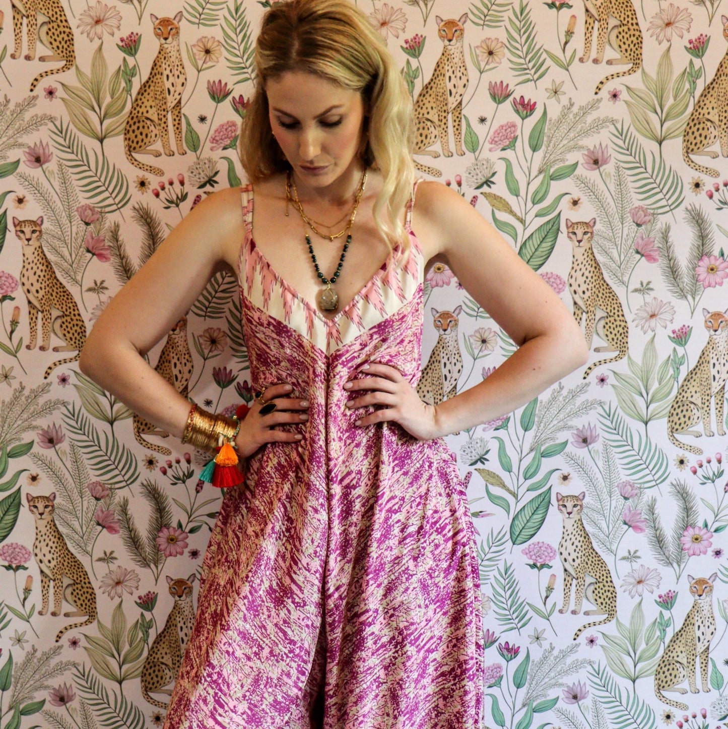 Jiya Jumpsuit in Sun & Blush - Handmade Jewellery - i am boho