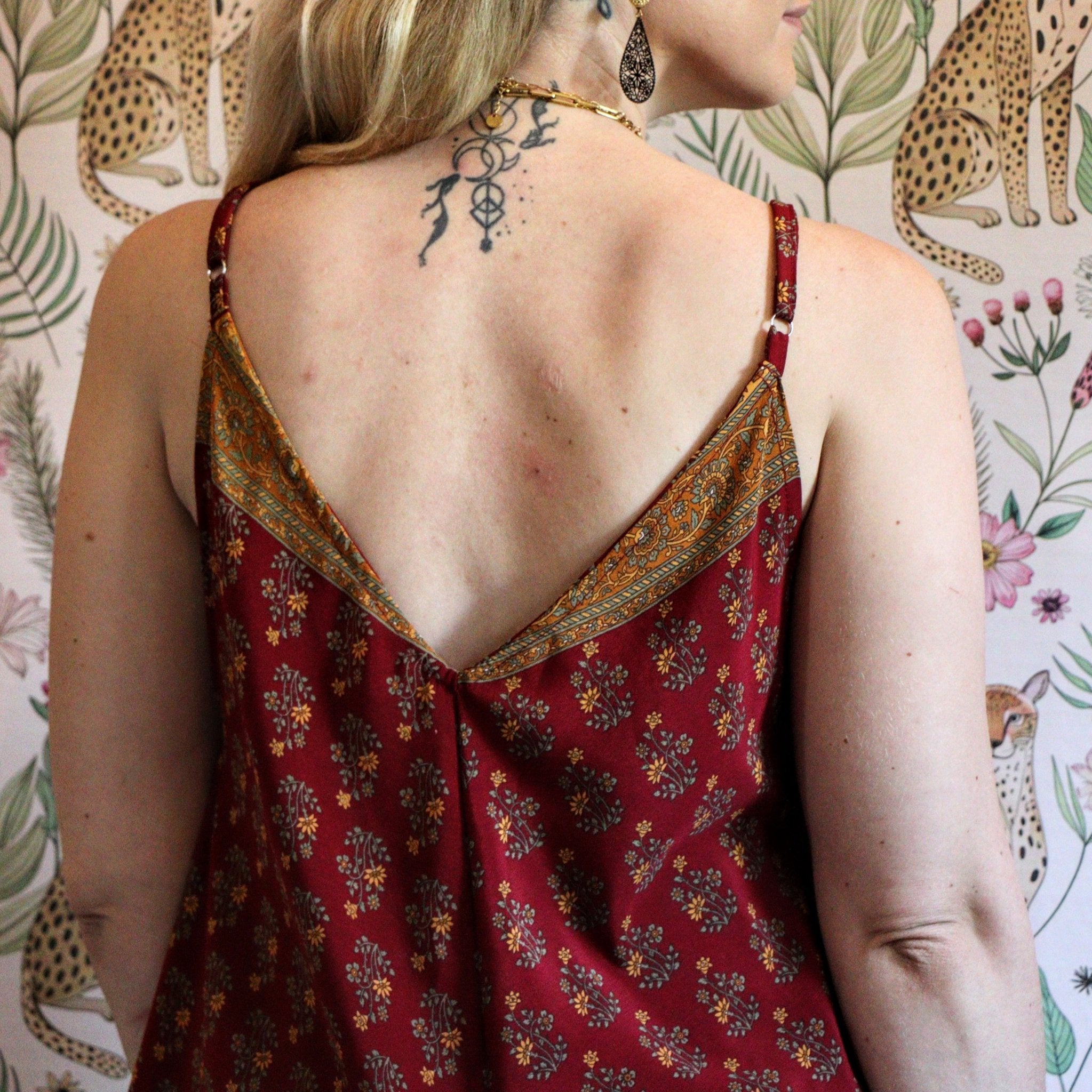 Jiya Jumpsuit in Maroon - Handmade Jewellery - i am boho