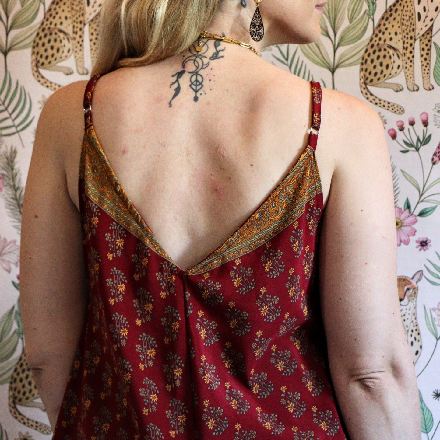 Jiya Jumpsuit in Maroon - Handmade Jewellery - i am boho