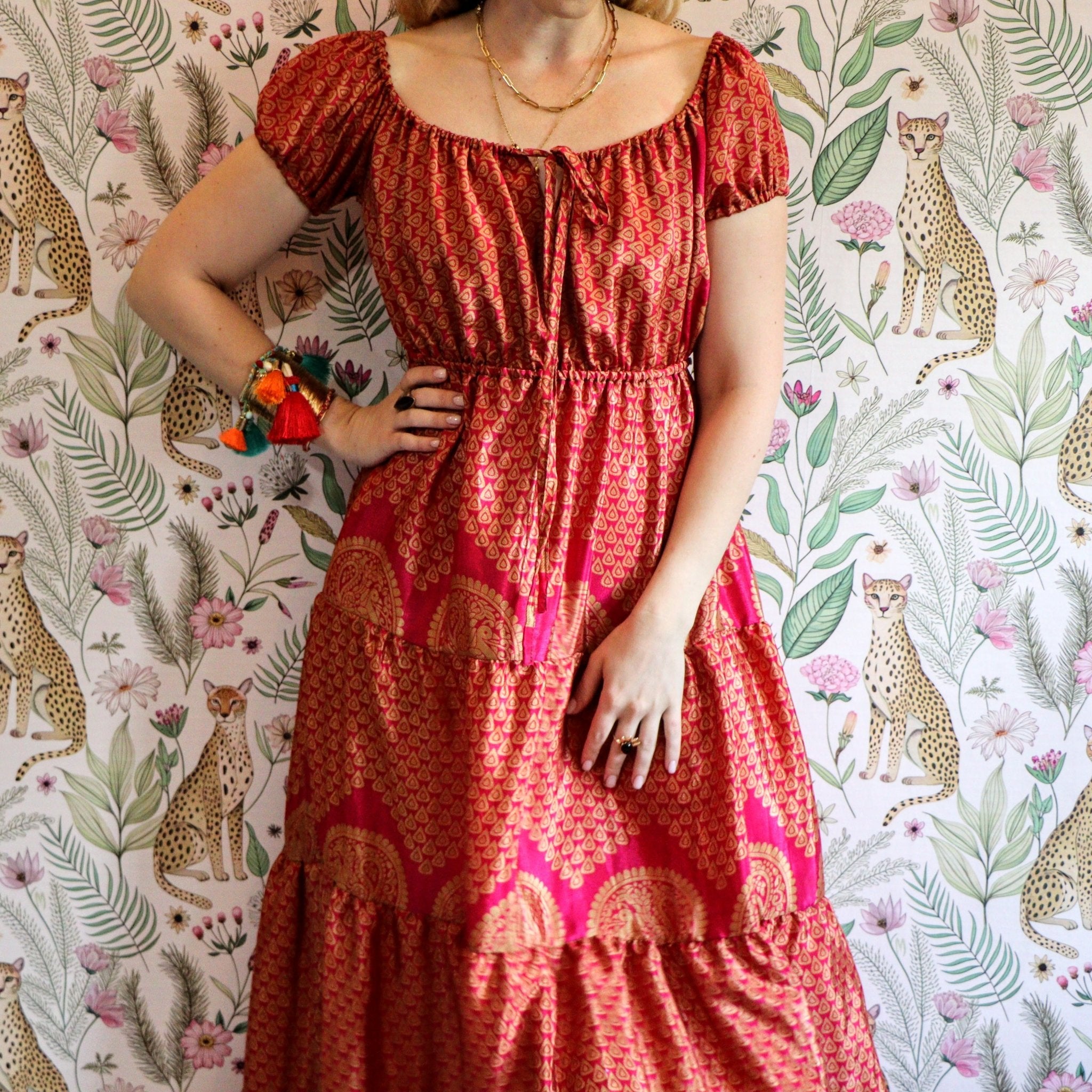 Cora Dress in Rusty Pink - Handmade Jewellery - i am boho
