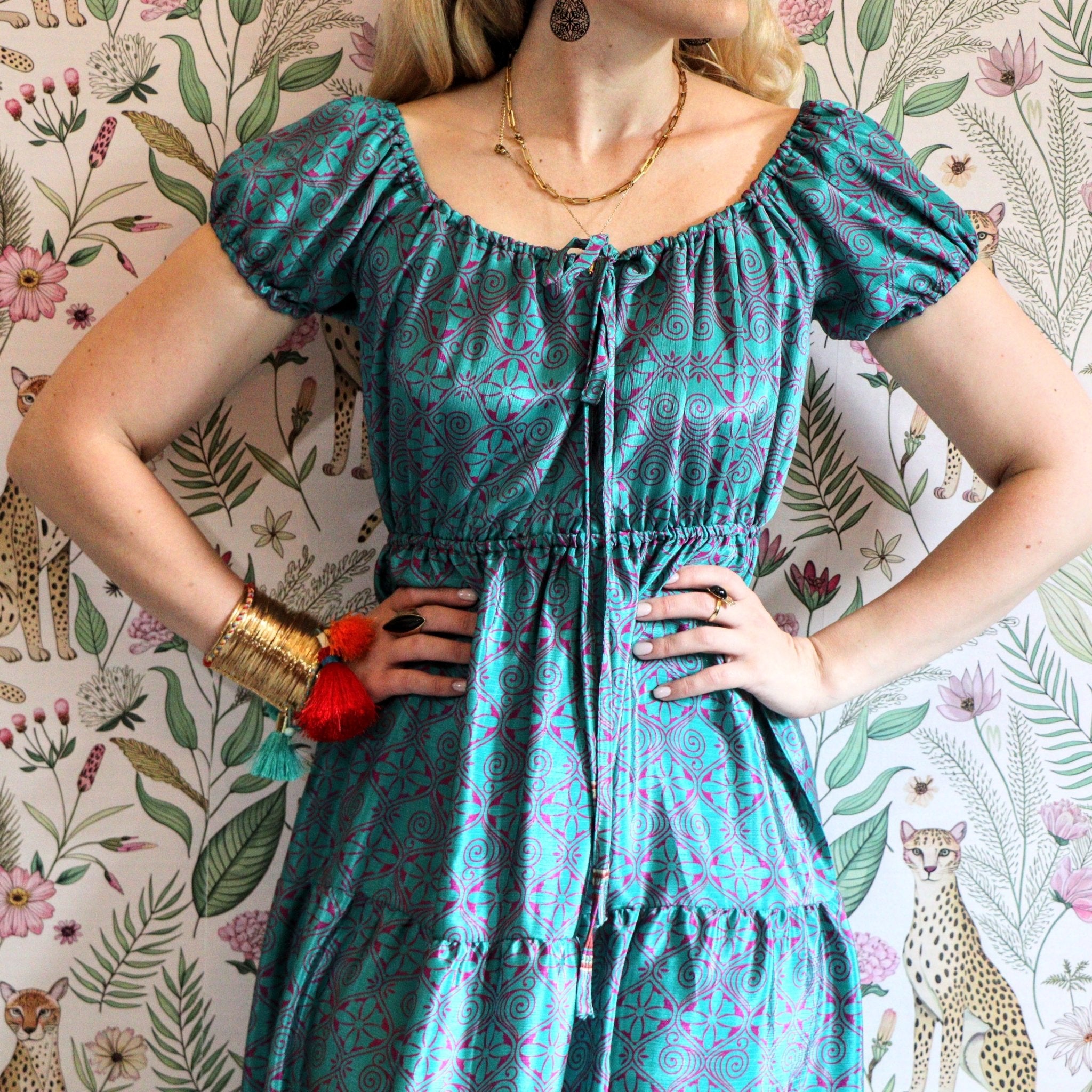 Cora Dress in Sky - Handmade Jewellery - i am boho