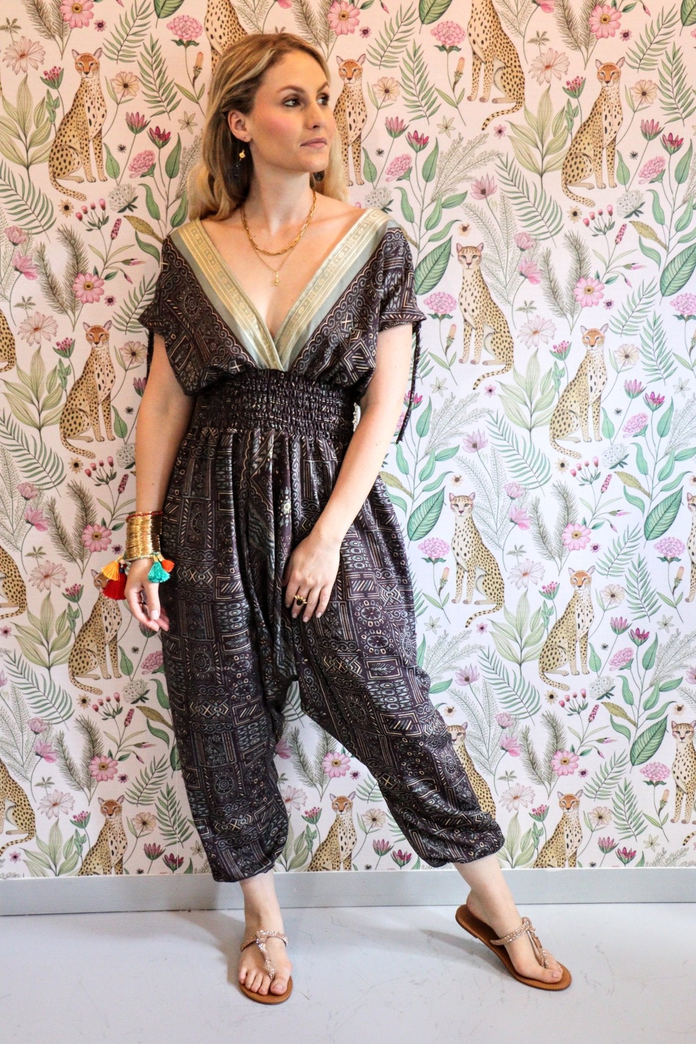 Jemma Jumpsuit in Wood - Handmade Jewellery - i am boho