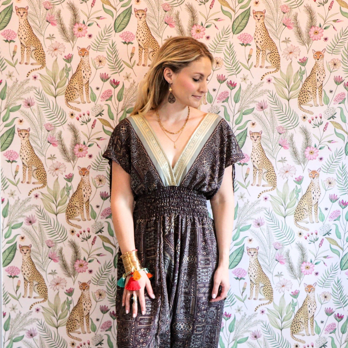 Jemma Jumpsuit in Wood - Handmade Jewellery - i am boho