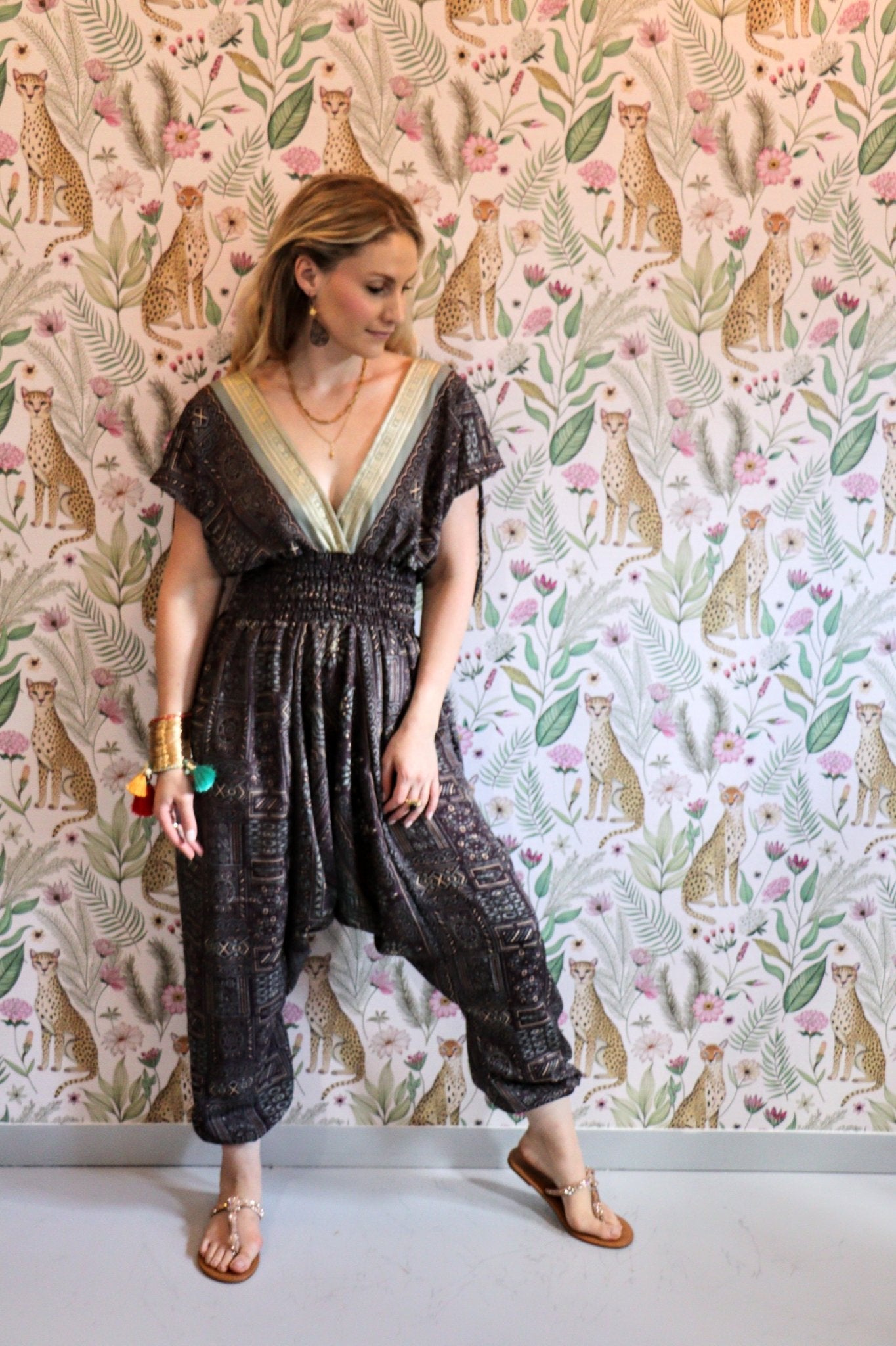 Jemma Jumpsuit in Wood - Handmade Jewellery - i am boho