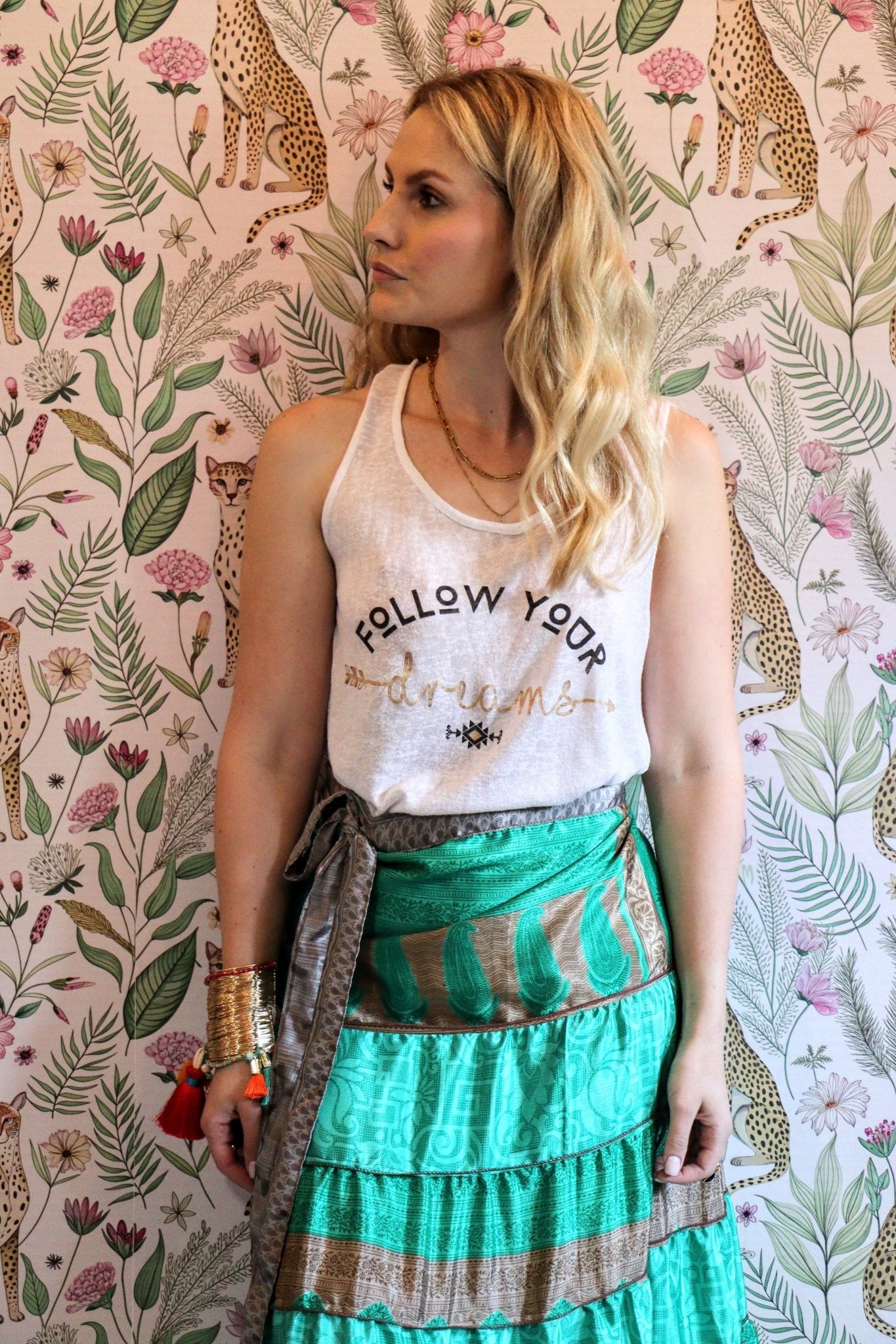 Madelyn Skirt in Moss Ocean - Handmade Jewellery - i am boho
