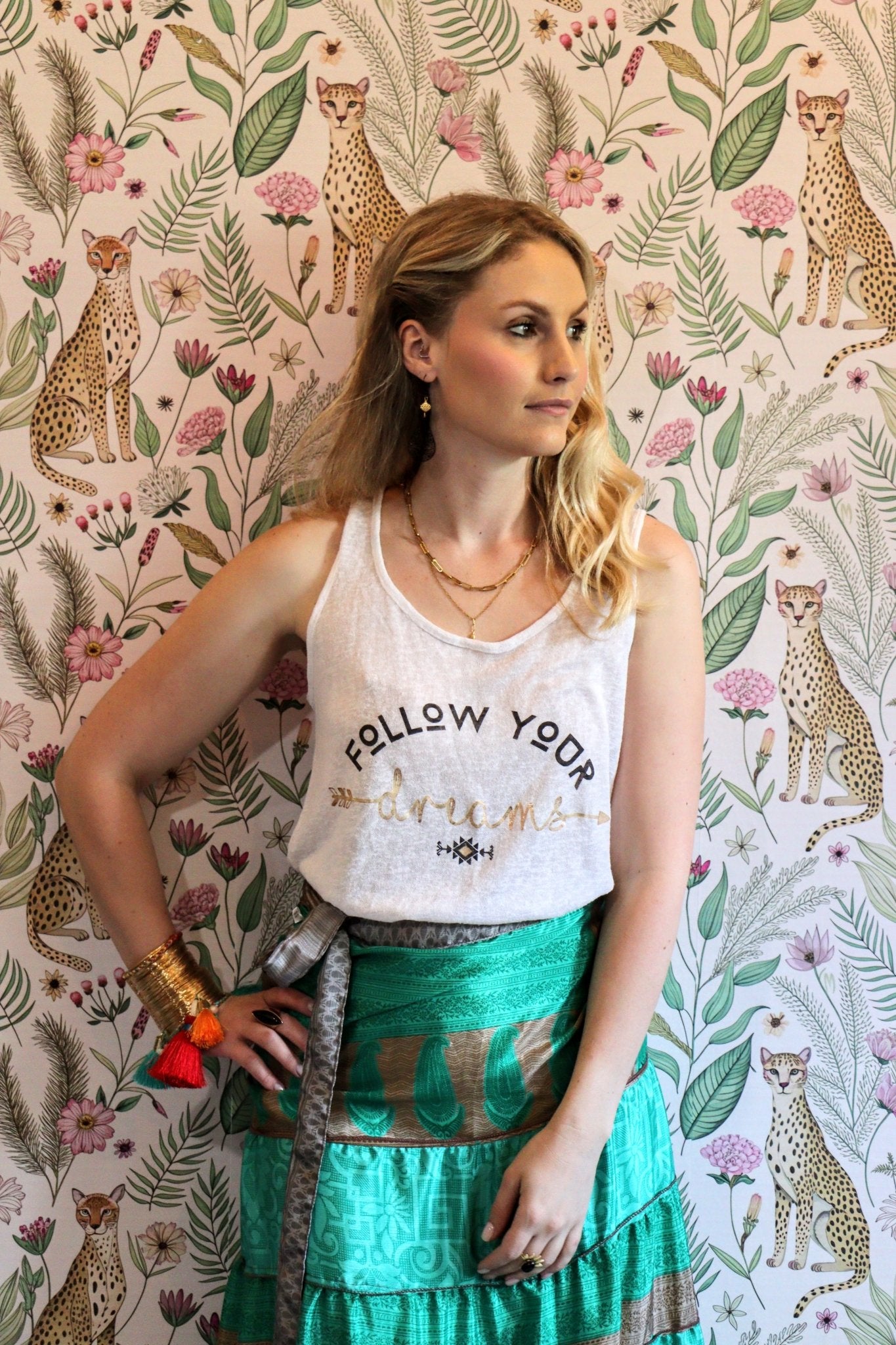Madelyn Skirt in Moss Ocean - Handmade Jewellery - i am boho