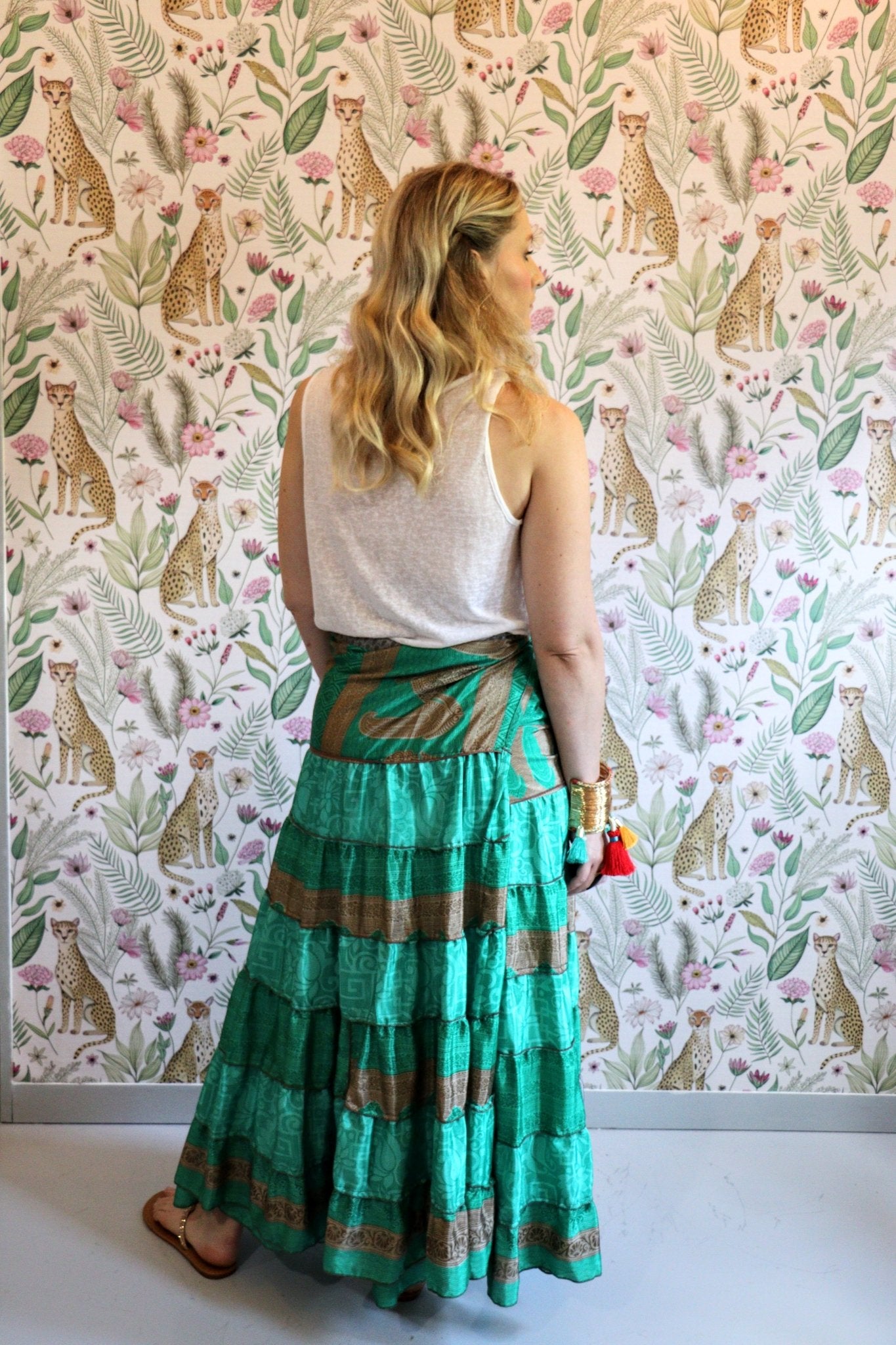 Madelyn Skirt in Moss Ocean - Handmade Jewellery - i am boho