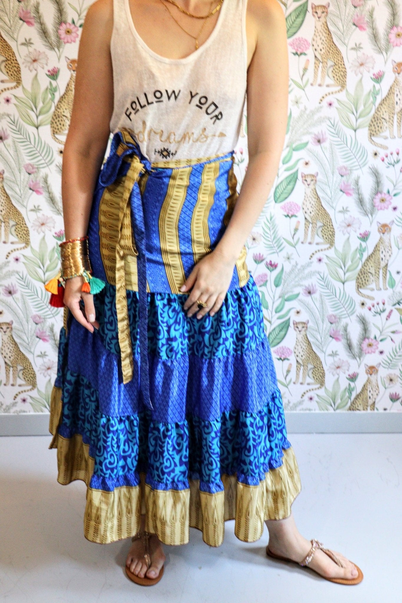Valentina Skirt in Sunny Ocean - Handmade Jewellery - i am boho