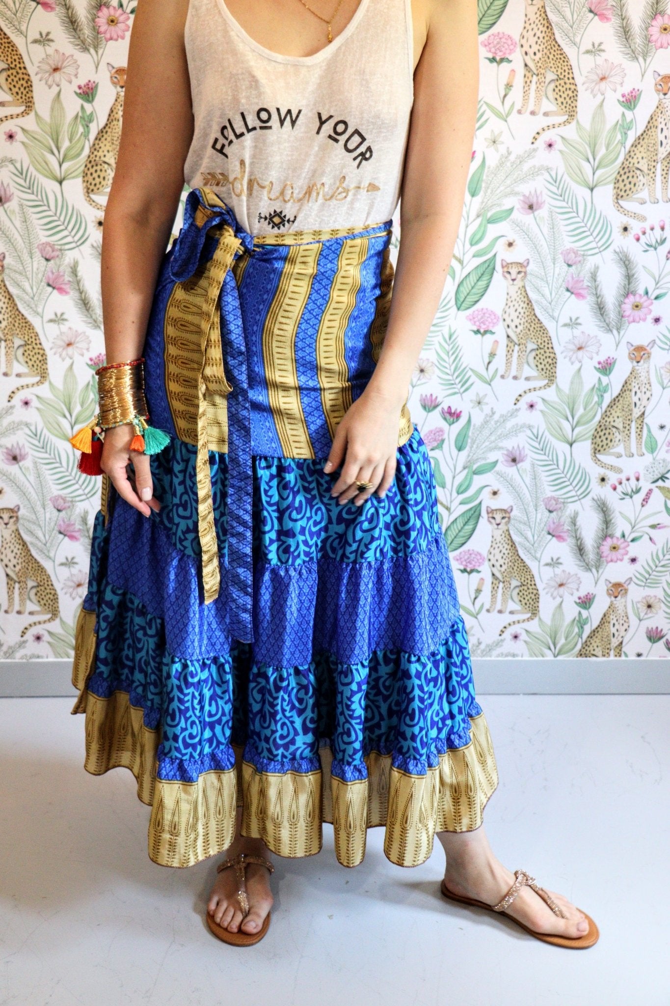 Valentina Skirt in Sunny Ocean - Handmade Jewellery - i am boho