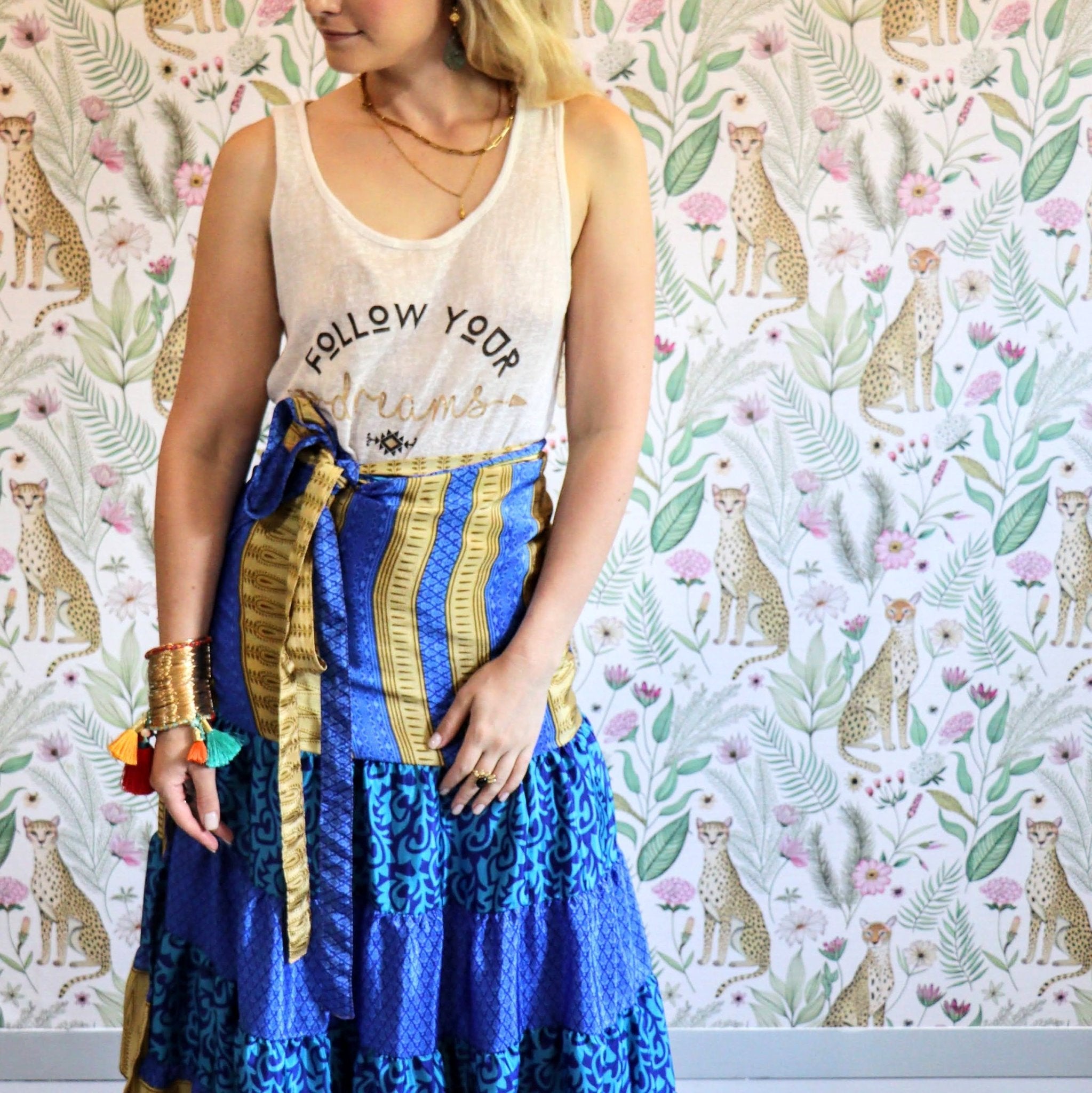 Valentina Skirt in Sunny Ocean - Handmade Jewellery - i am boho