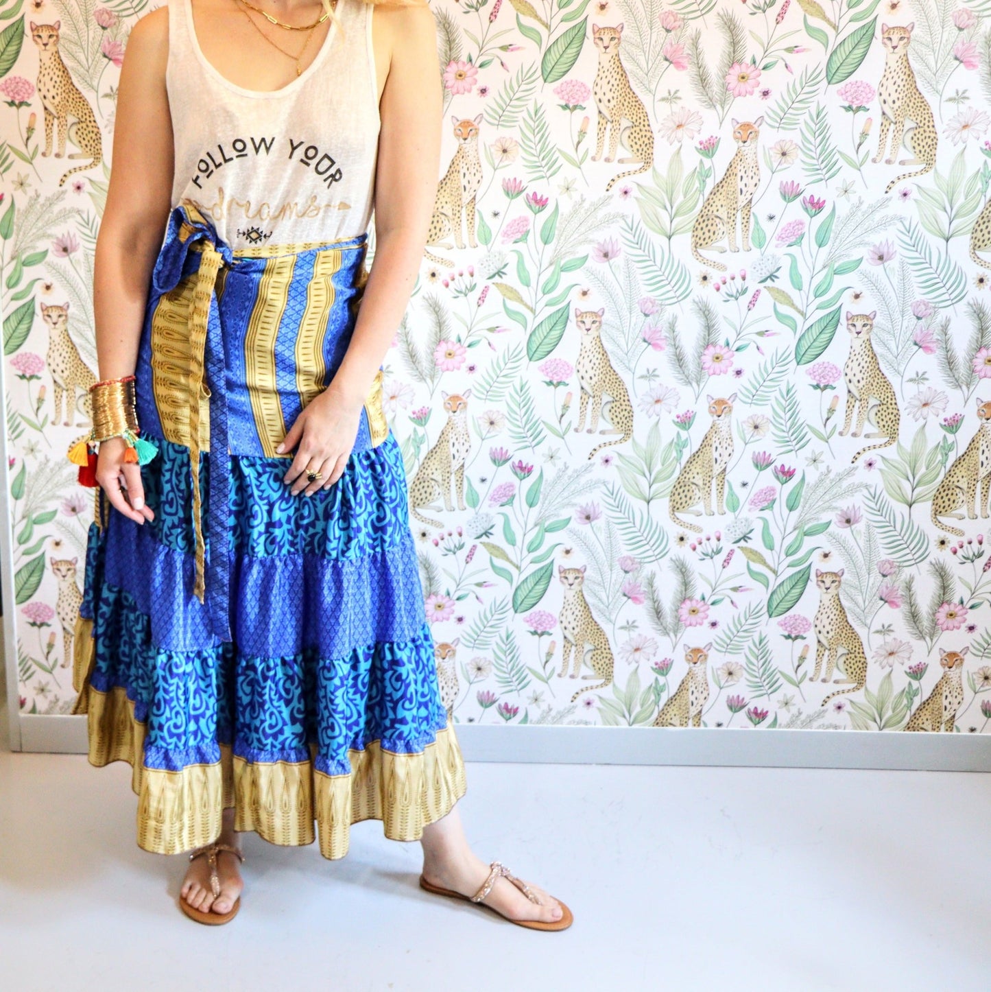 Valentina Skirt in Sunny Ocean - Handmade Jewellery - i am boho