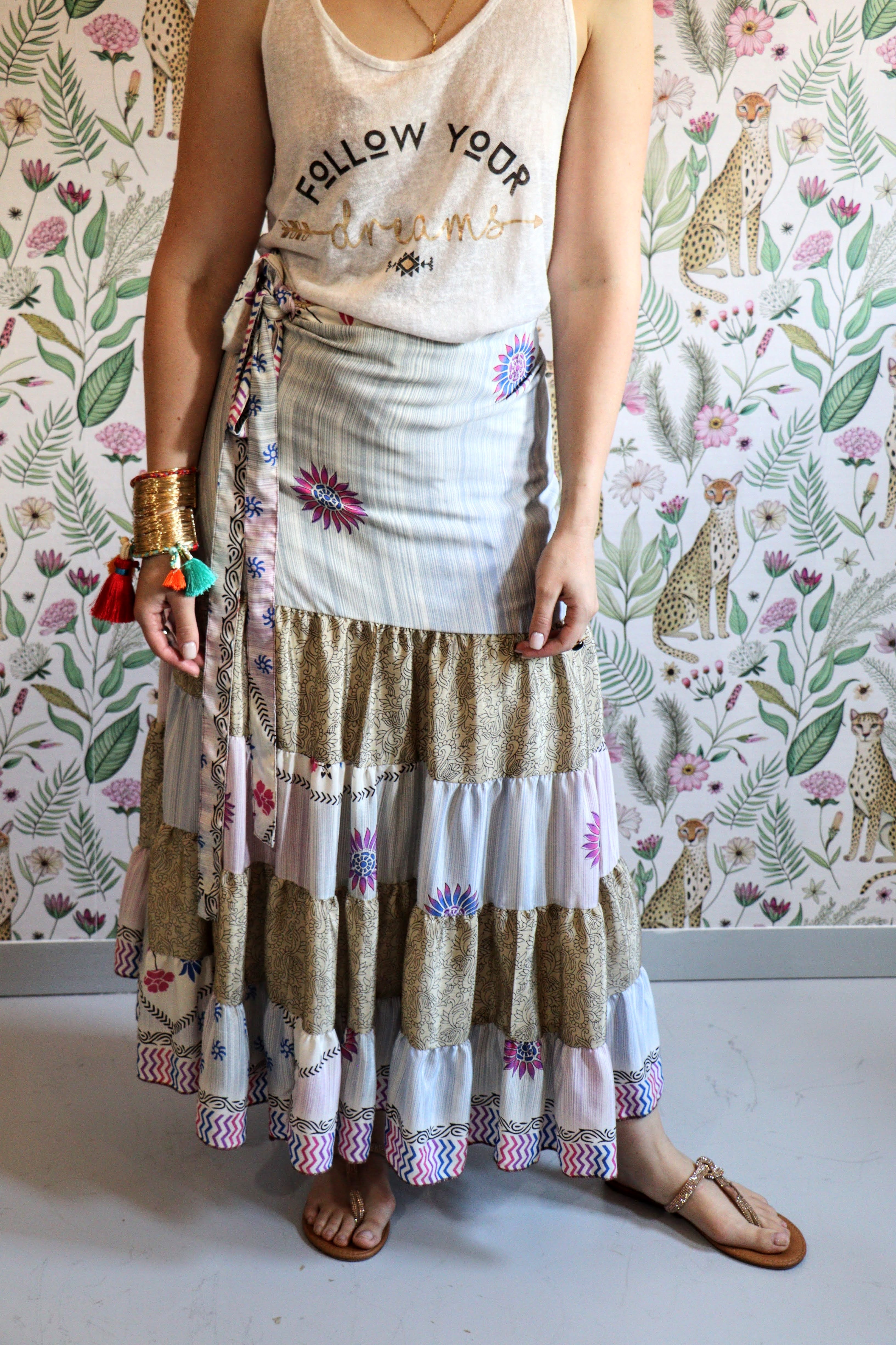 Valentina Skirt in Sandy Floral