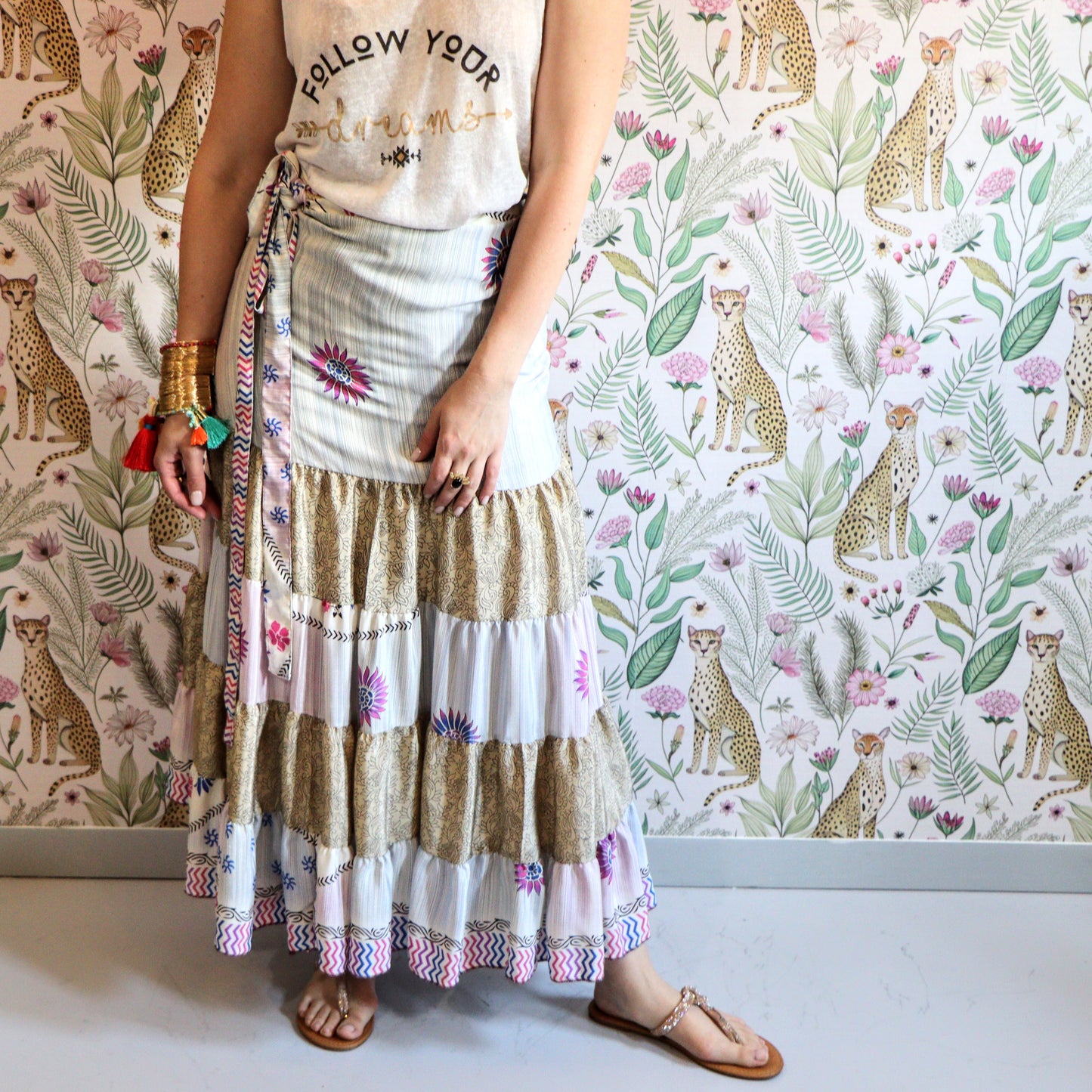 Valentina Skirt in Sandy Floral