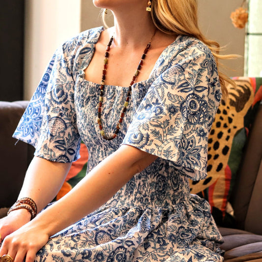 Noa in Shades of Blue - Handmade Jewellery - i am boho