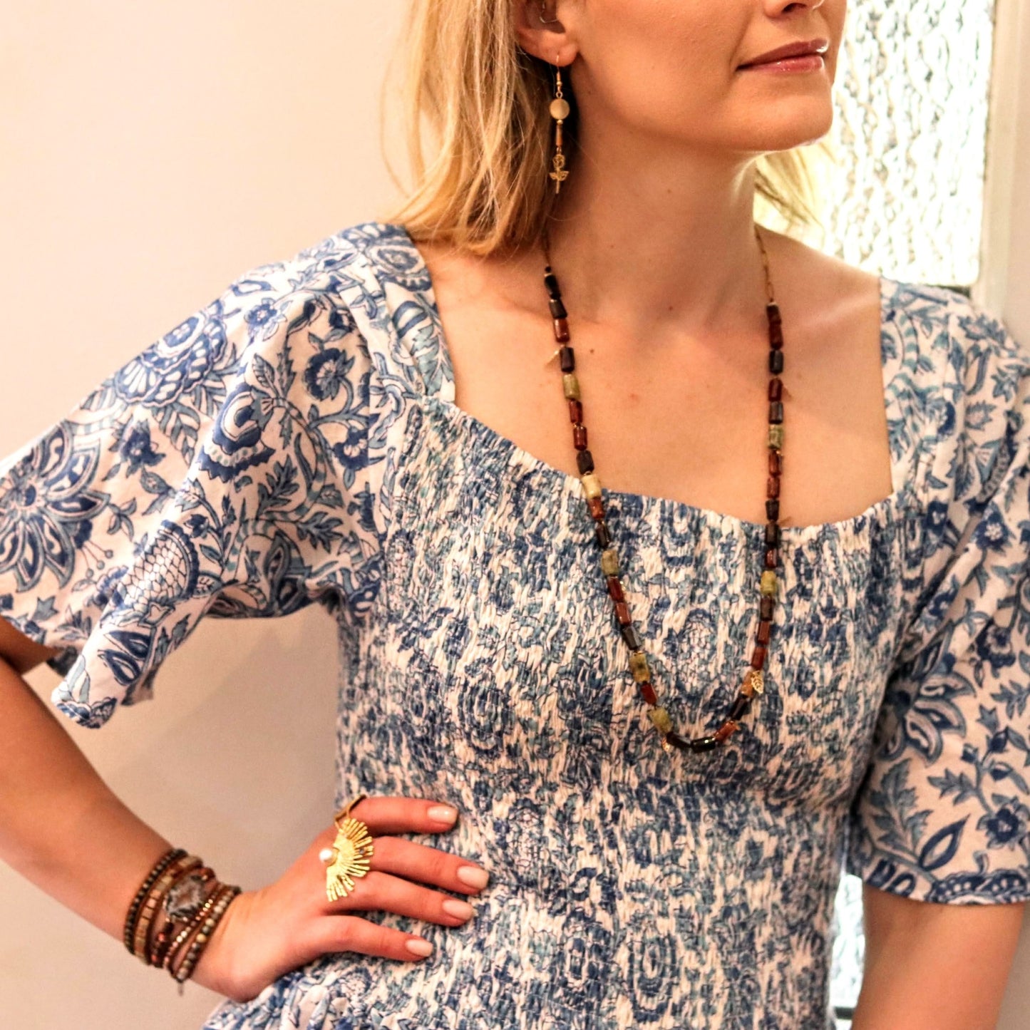 Noa in Shades of Blue - Handmade Jewellery - i am boho
