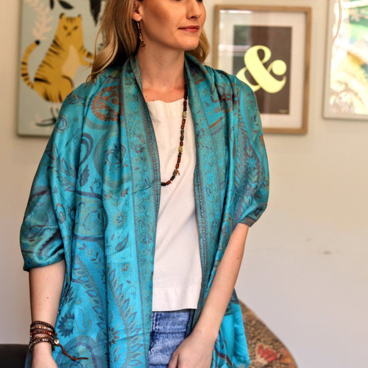 Cashmere & Bamboo Silver Seas - Handmade Jewellery - i am boho