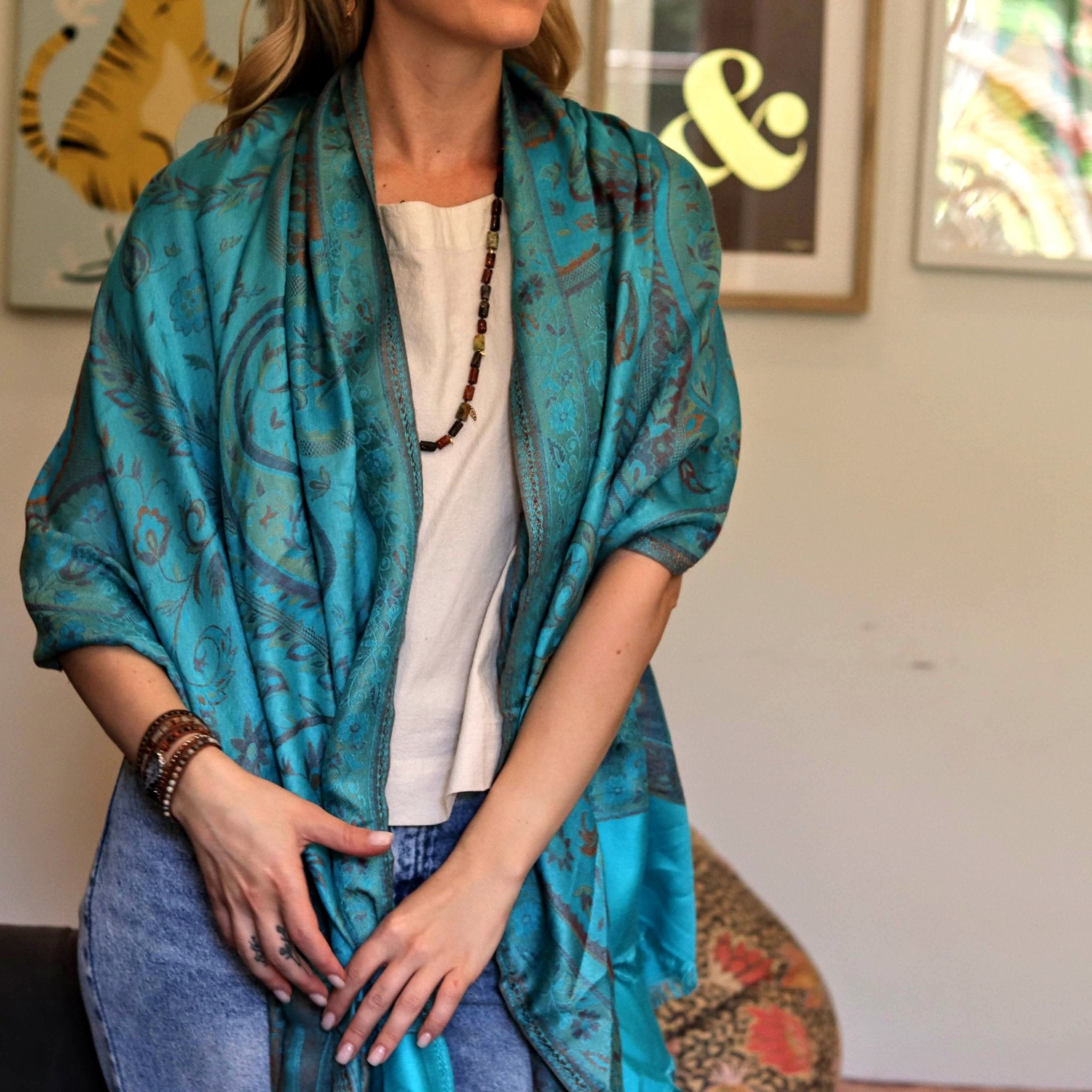 Cashmere & Bamboo Silver Seas - Handmade Jewellery - i am boho