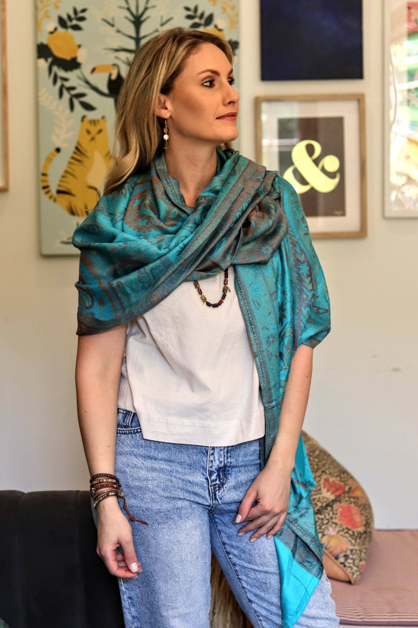 Cashmere & Bamboo Silver Seas - Handmade Jewellery - i am boho