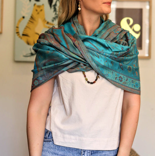 Cashmere & Bamboo Silver Seas - Handmade Jewellery - i am boho