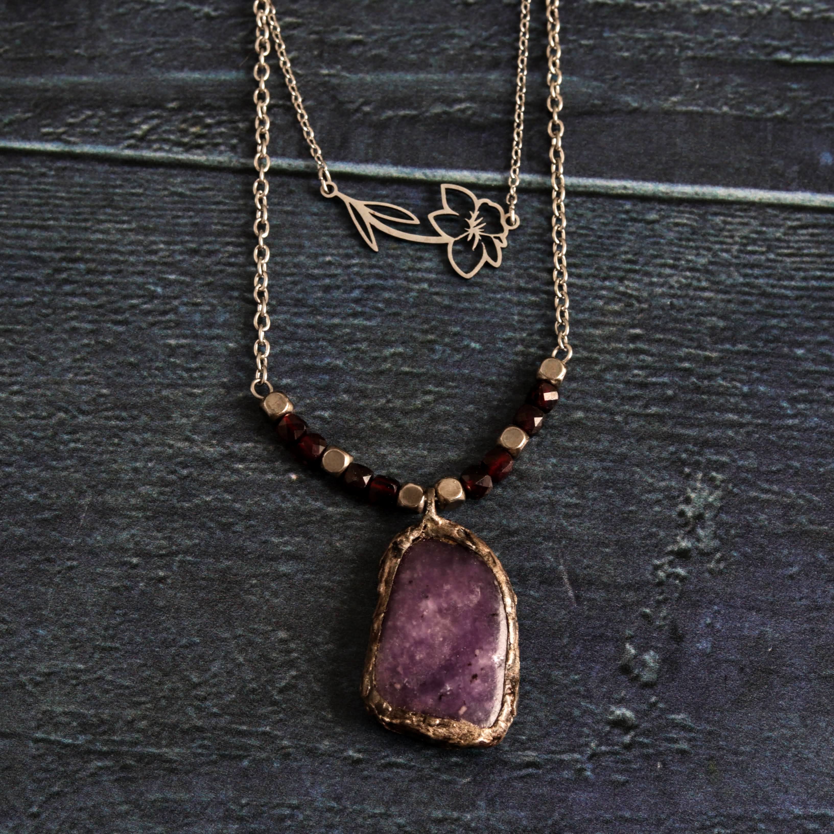Lepidolite Field - Handmade Jewellery - i am boho