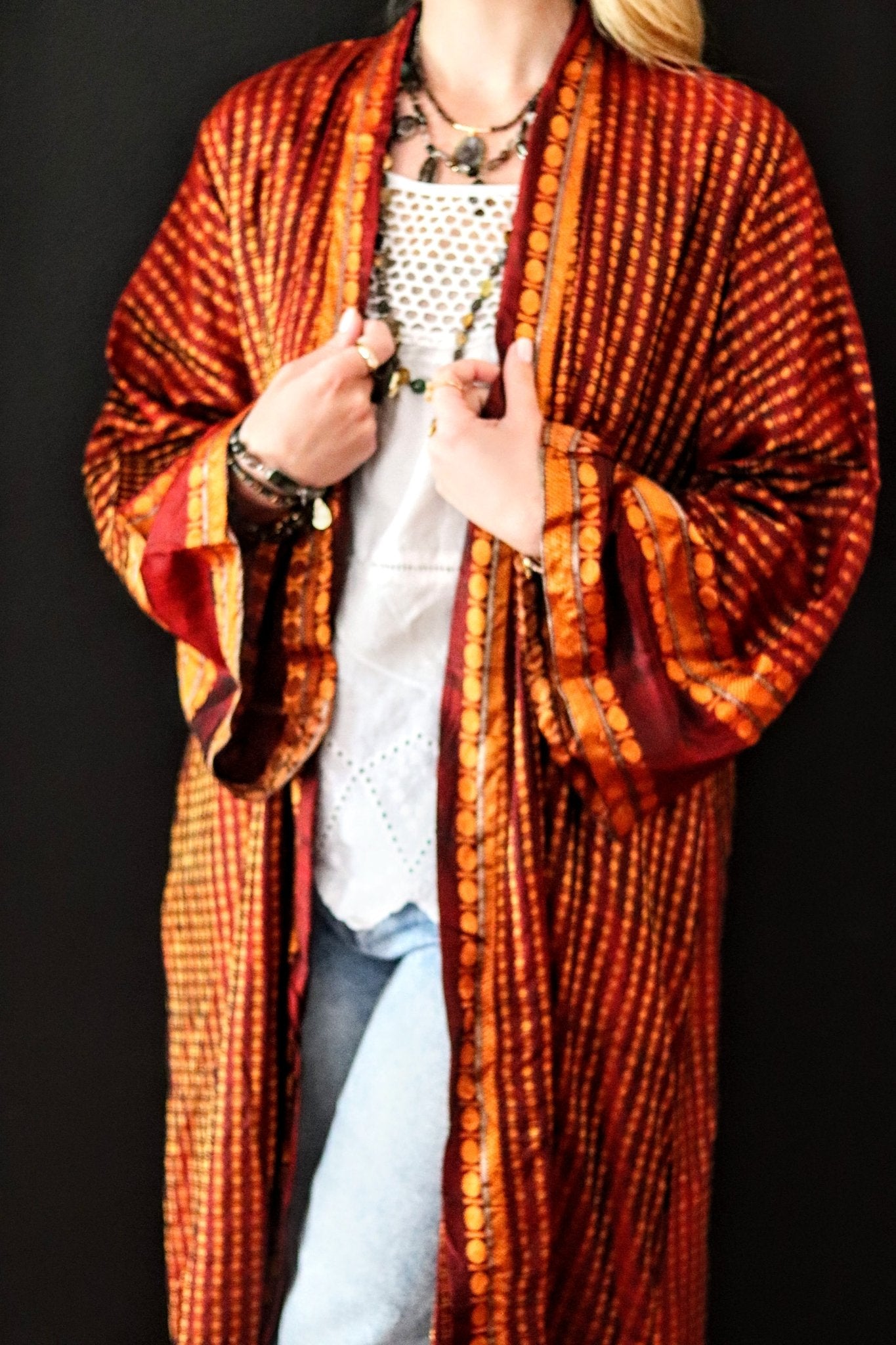 Silk Ember Kimono - Handmade Jewellery - i am boho