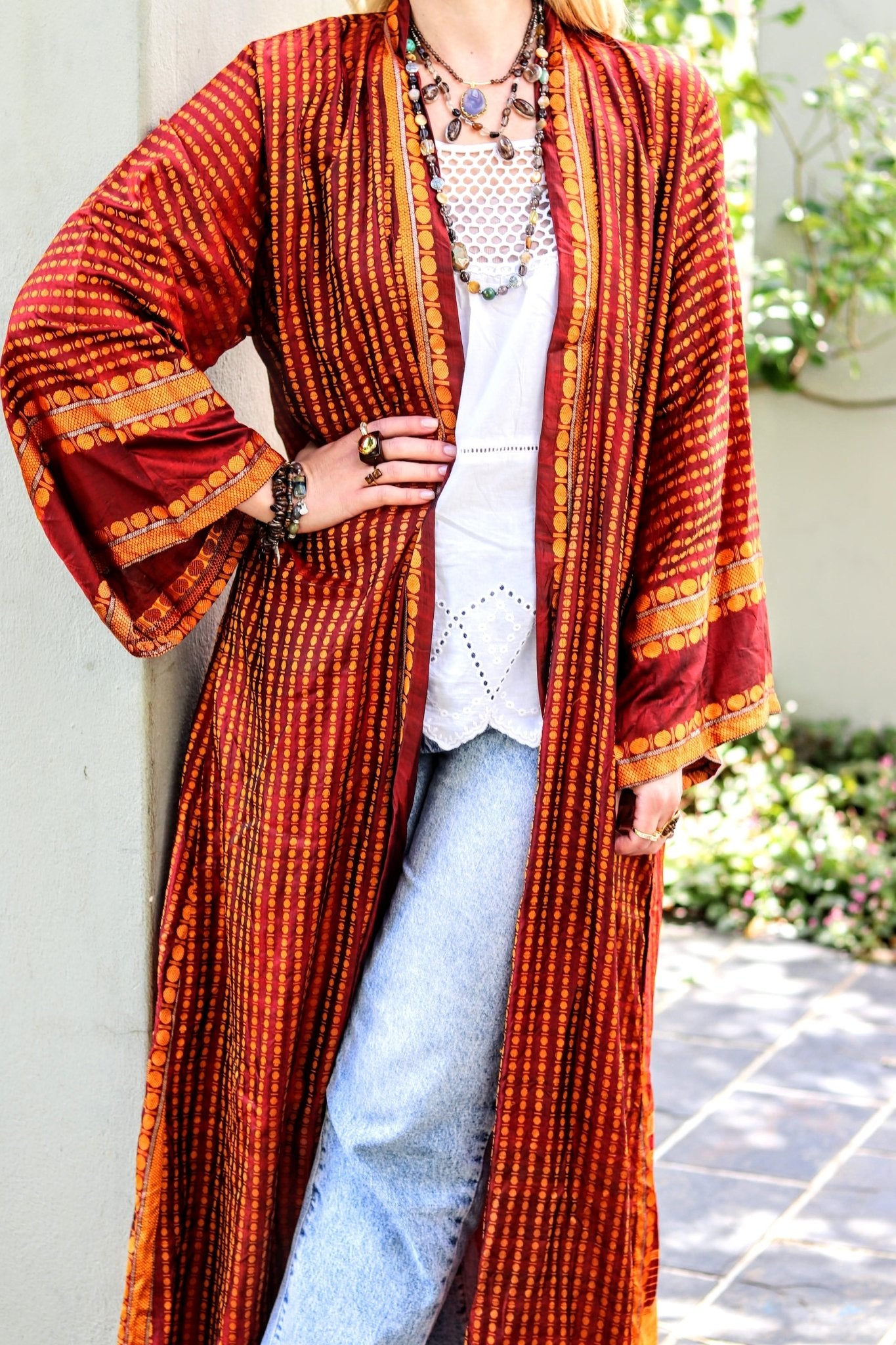 Silk Ember Kimono - Handmade Jewellery - i am boho