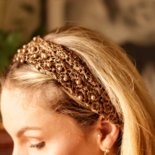 Smoke & Pearl Headband