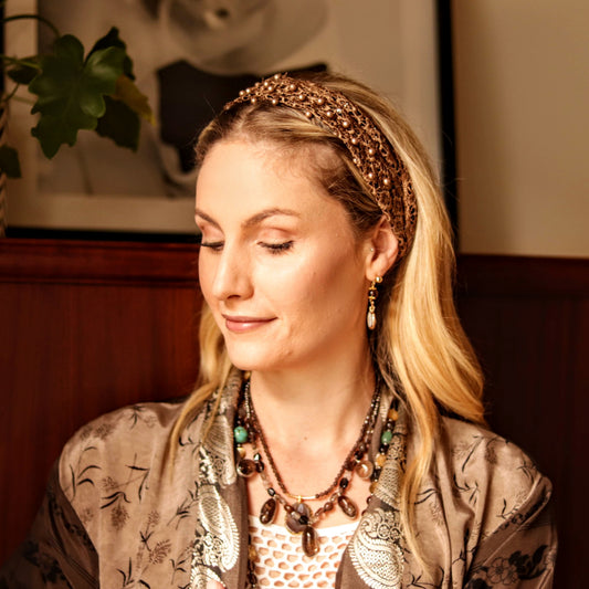 Smoke & Pearl Headband