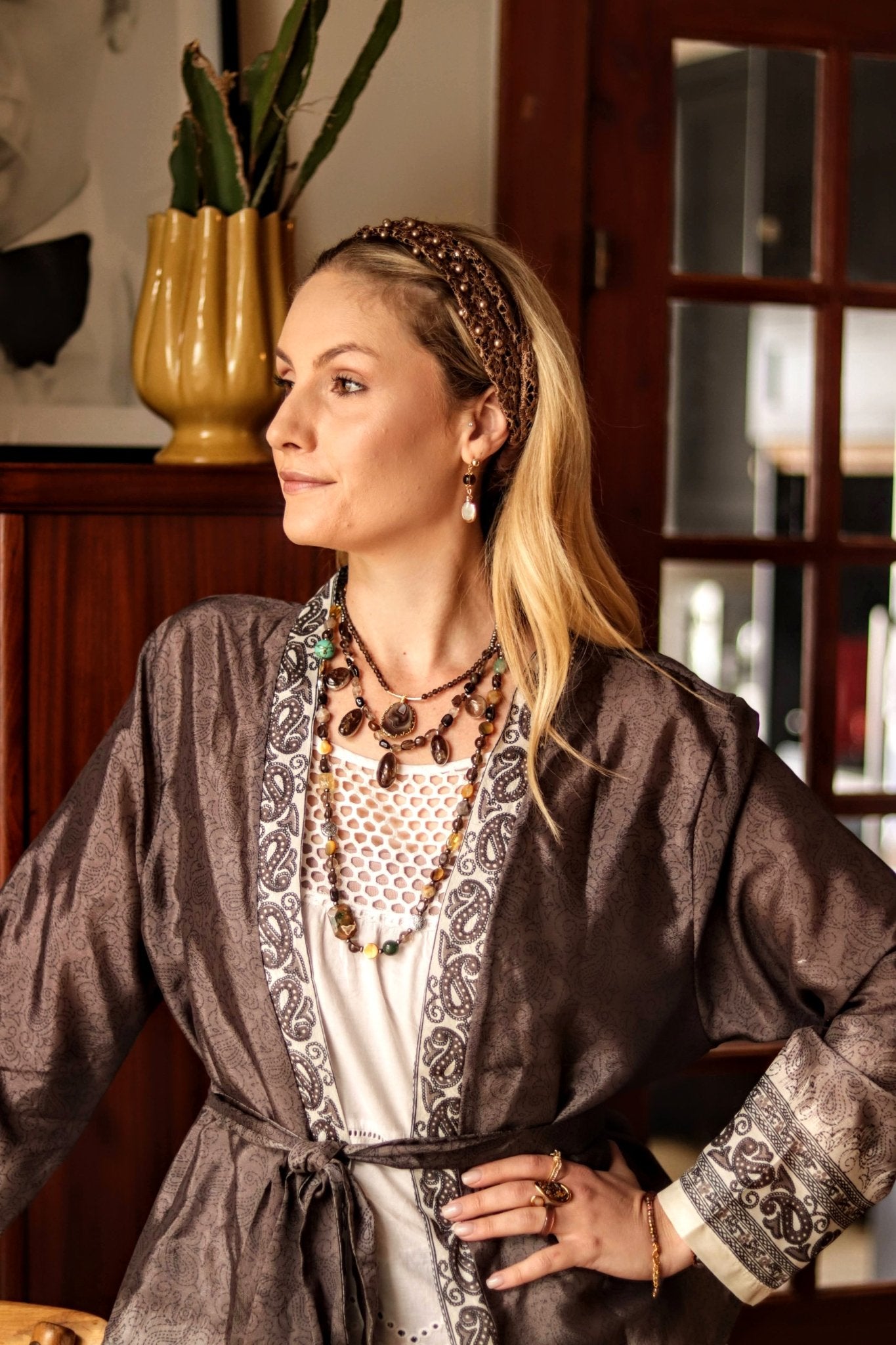 Paisley Silk Jacket - Handmade Jewellery - i am boho
