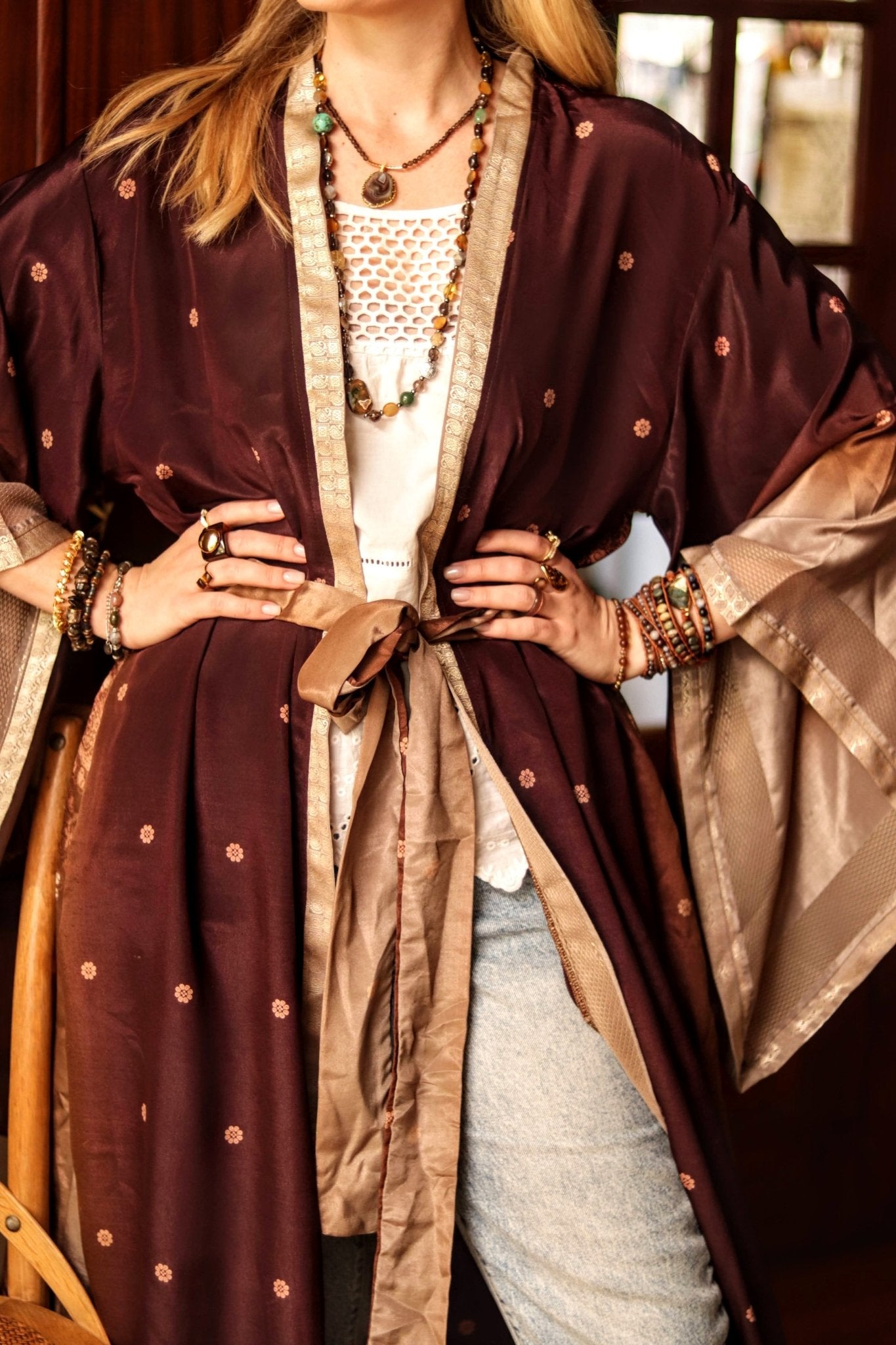 Smoldering Flame Kimono - Handmade Jewellery - i am boho