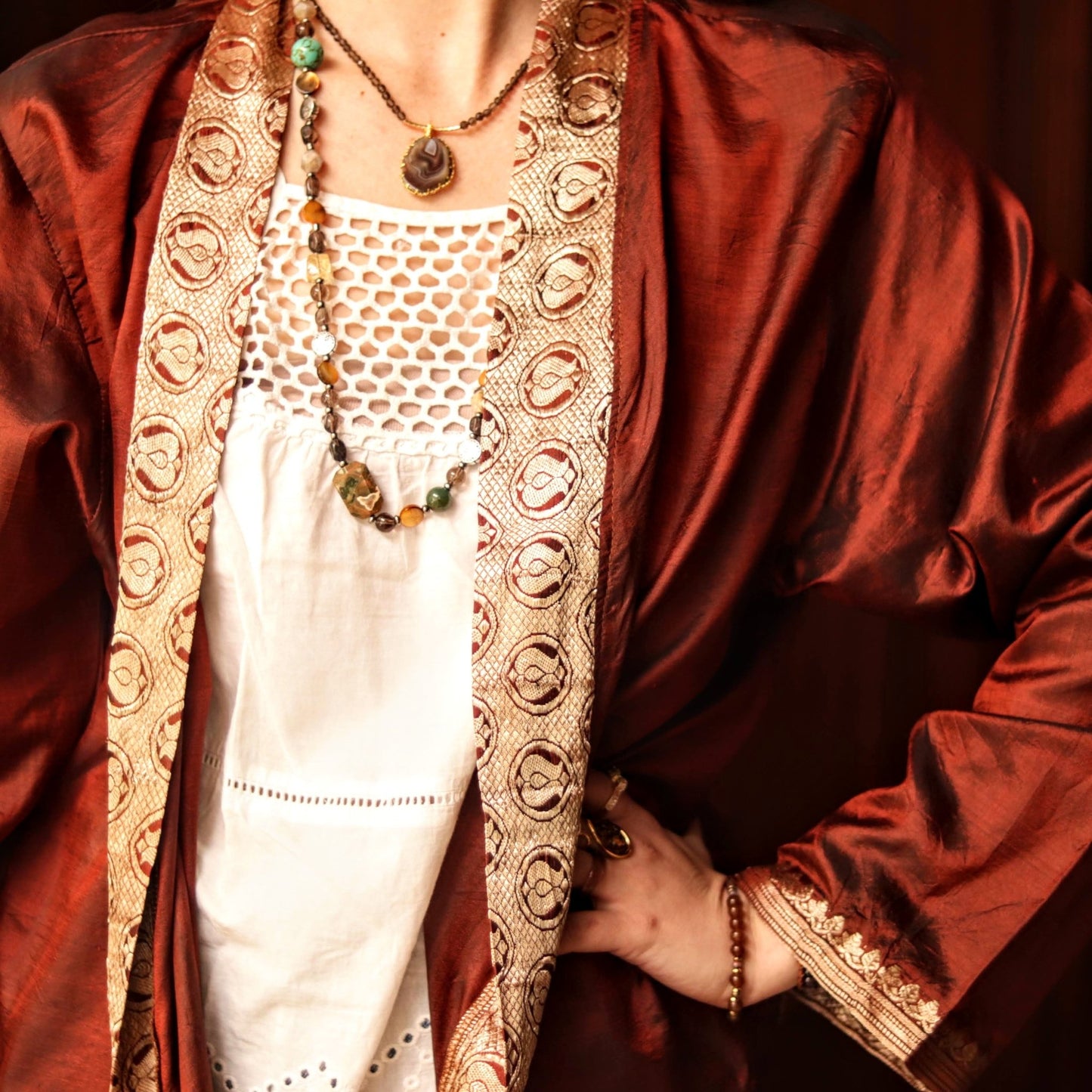 Last Ember Kimono Jacket - Handmade Jewellery - i am boho