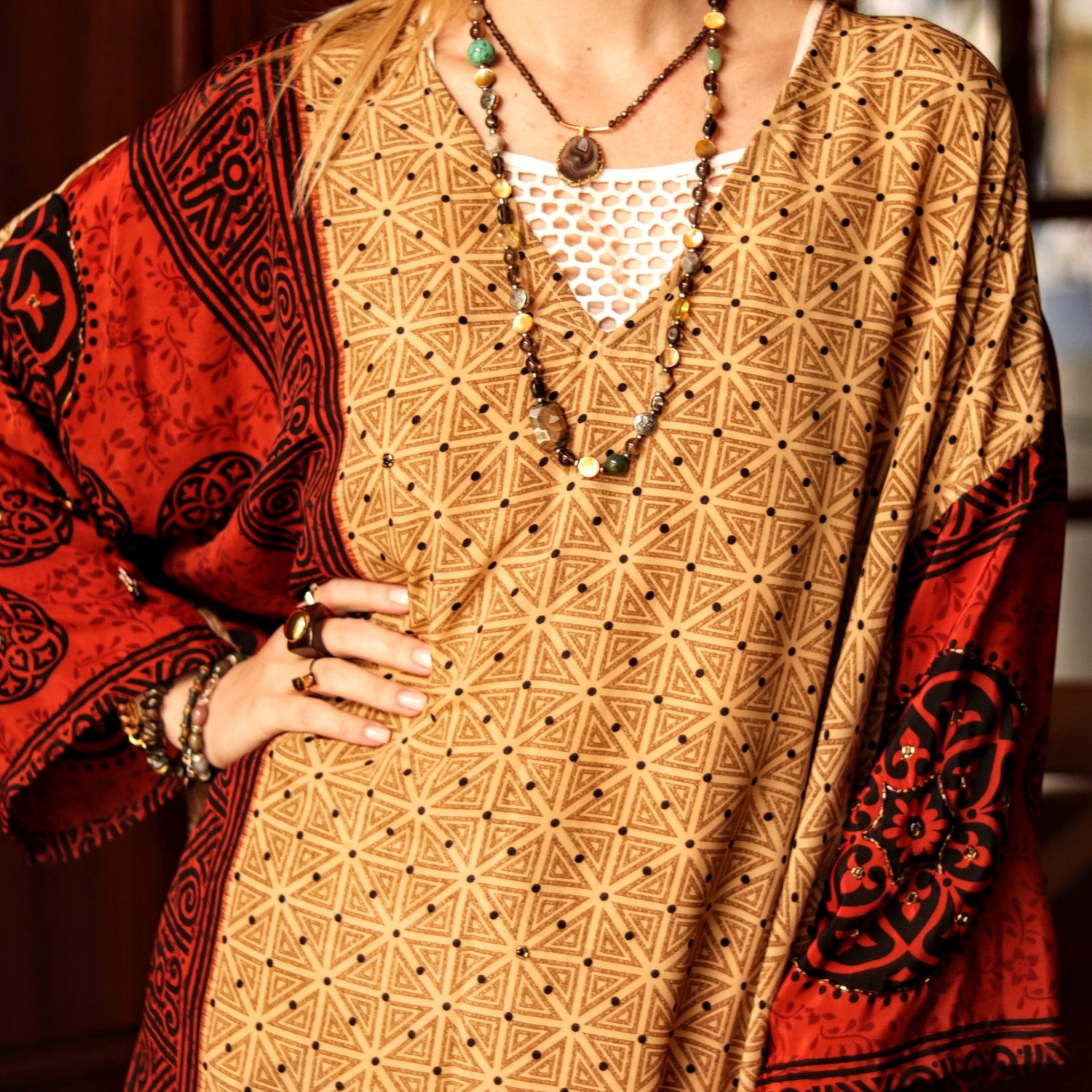 Dusk Rose Kaftan - Handmade Jewellery - i am boho