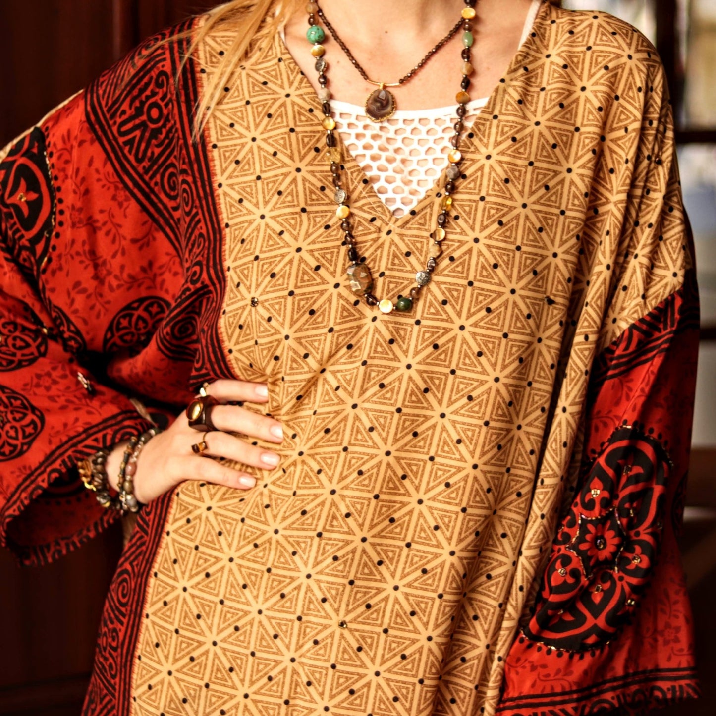 Dusk Rose Kaftan - Handmade Jewellery - i am boho
