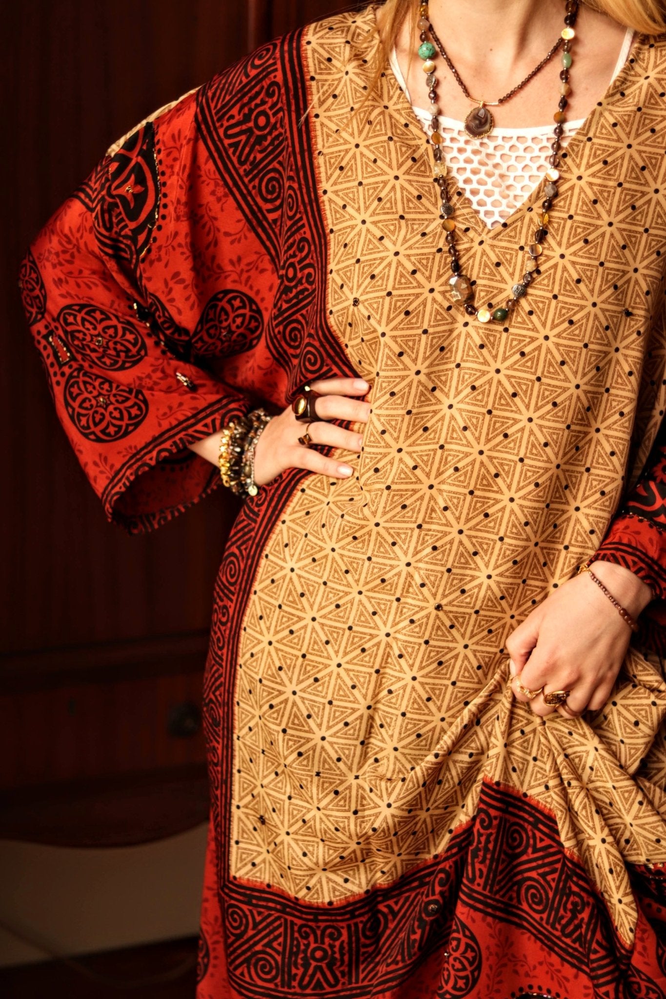 Dusk Rose Kaftan - Handmade Jewellery - i am boho