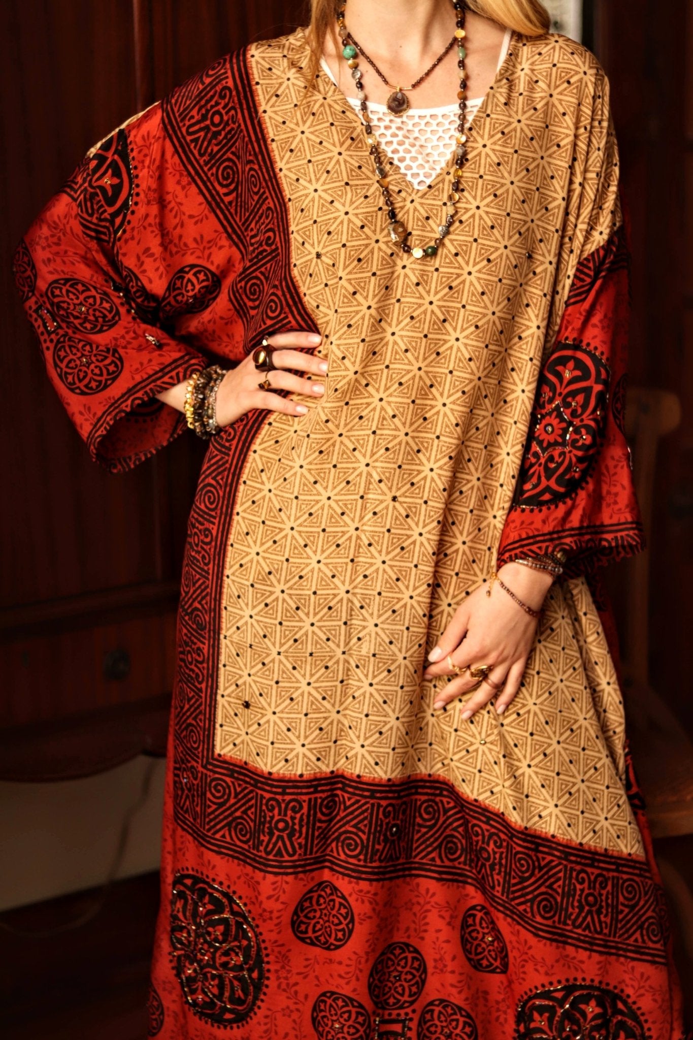 Dusk Rose Kaftan - Handmade Jewellery - i am boho