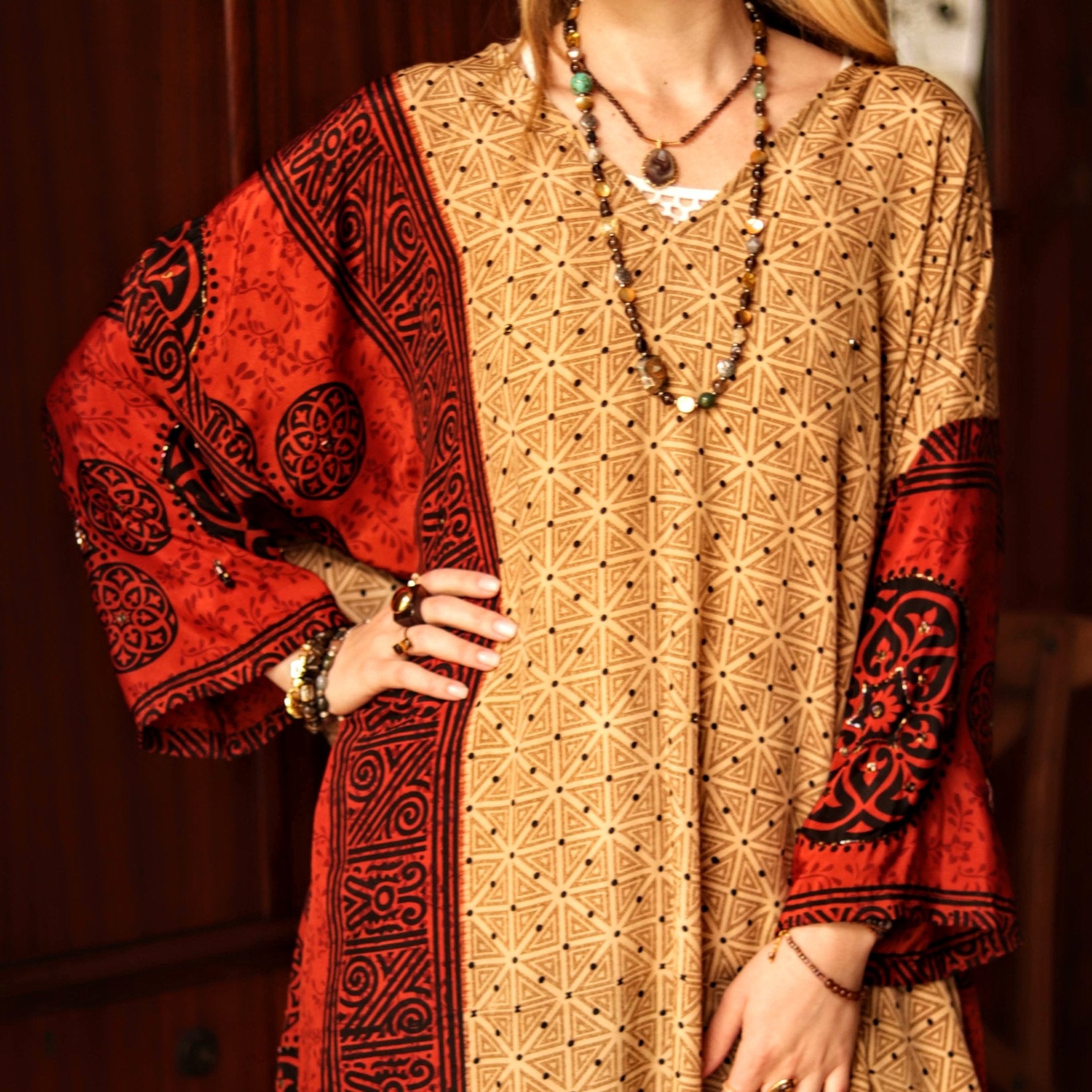 Dusk Rose Kaftan - Handmade Jewellery - i am boho