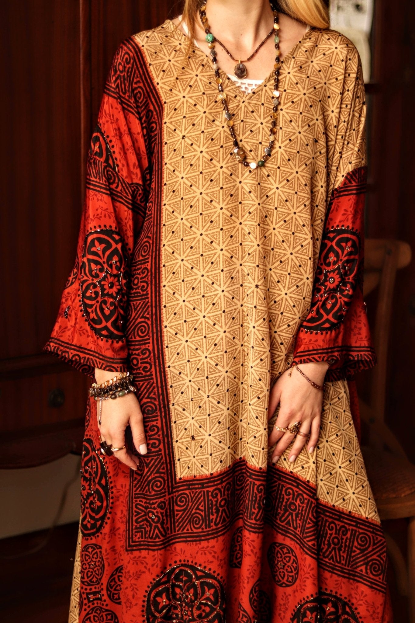 Dusk Rose Kaftan - Handmade Jewellery - i am boho
