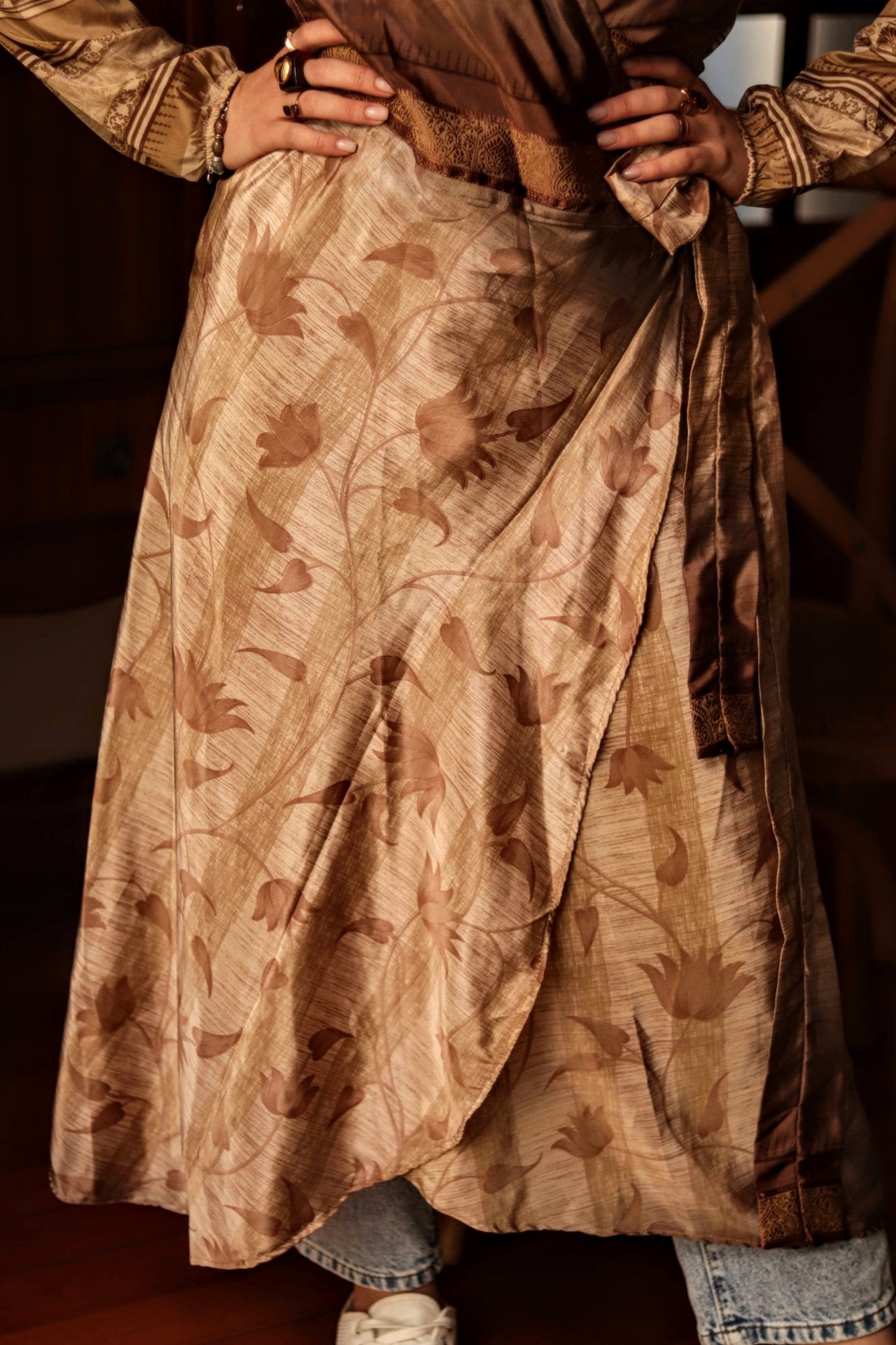Dust - Kissed Wrap Dress - Handmade Jewellery - i am boho