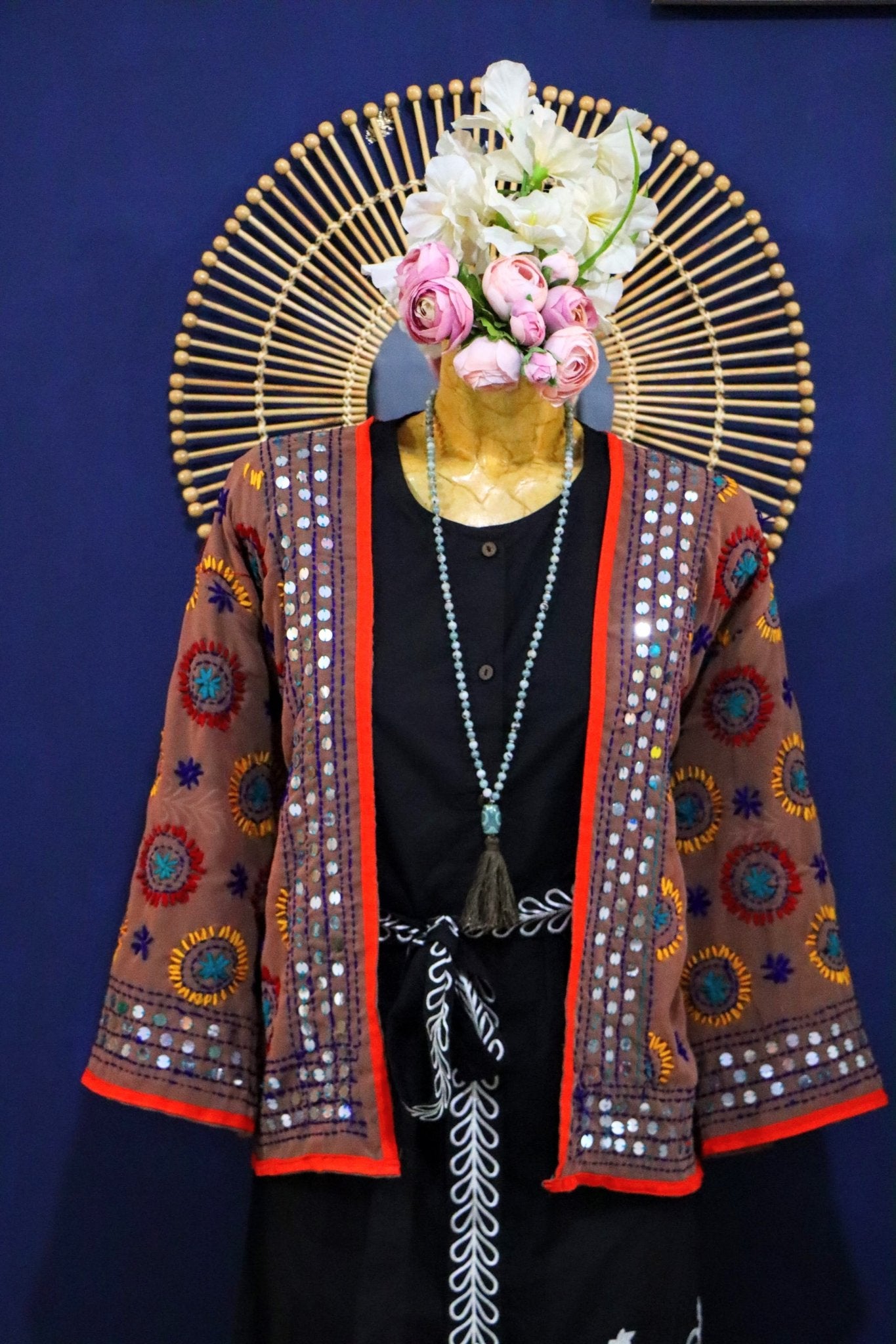 Phulkari in Toffee - Handmade Jewellery - i am boho