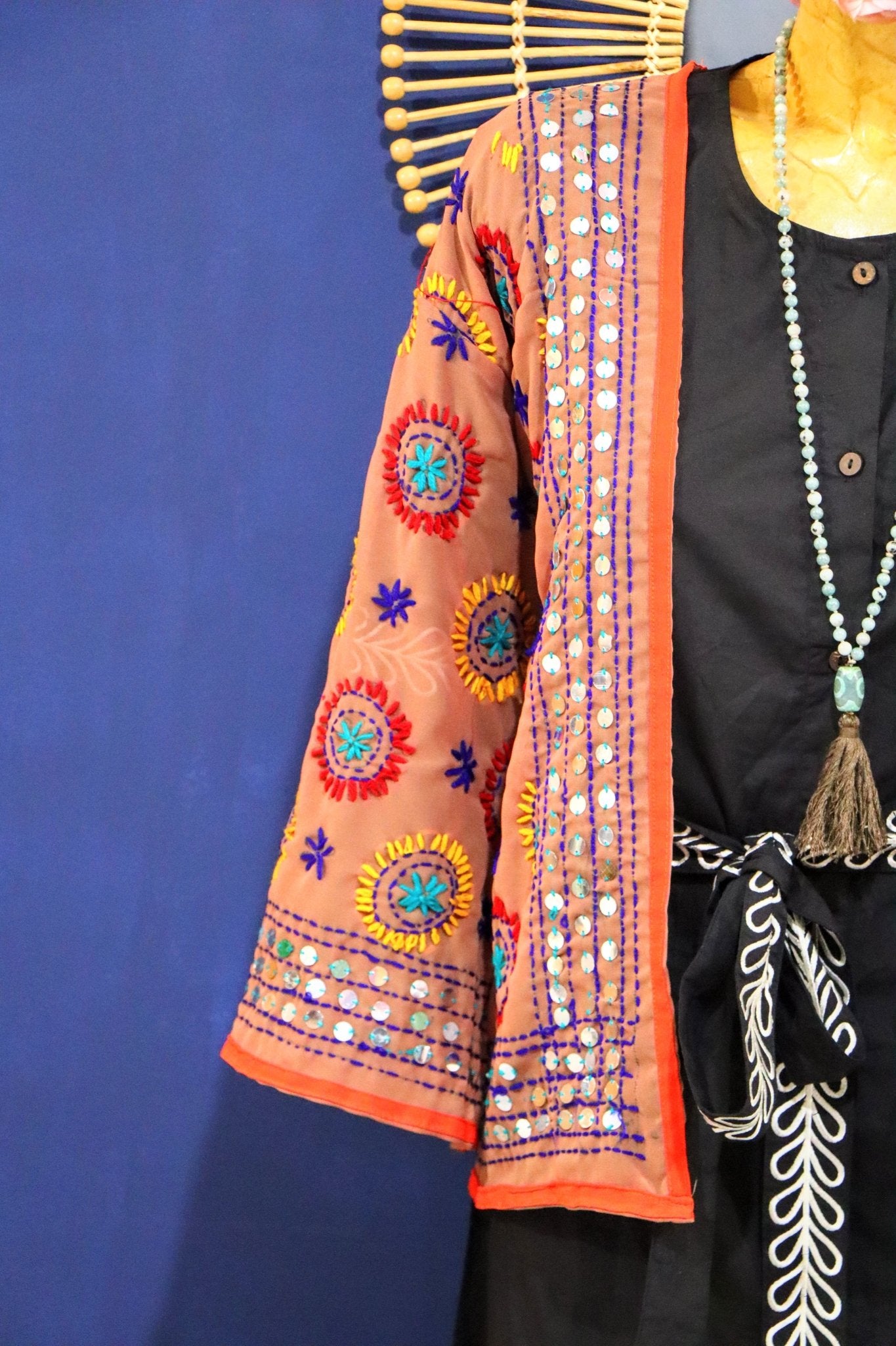 Phulkari in Toffee - Handmade Jewellery - i am boho