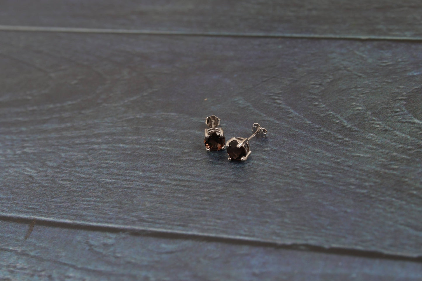 Smokey Stone Studs - Handmade Jewellery - i am boho