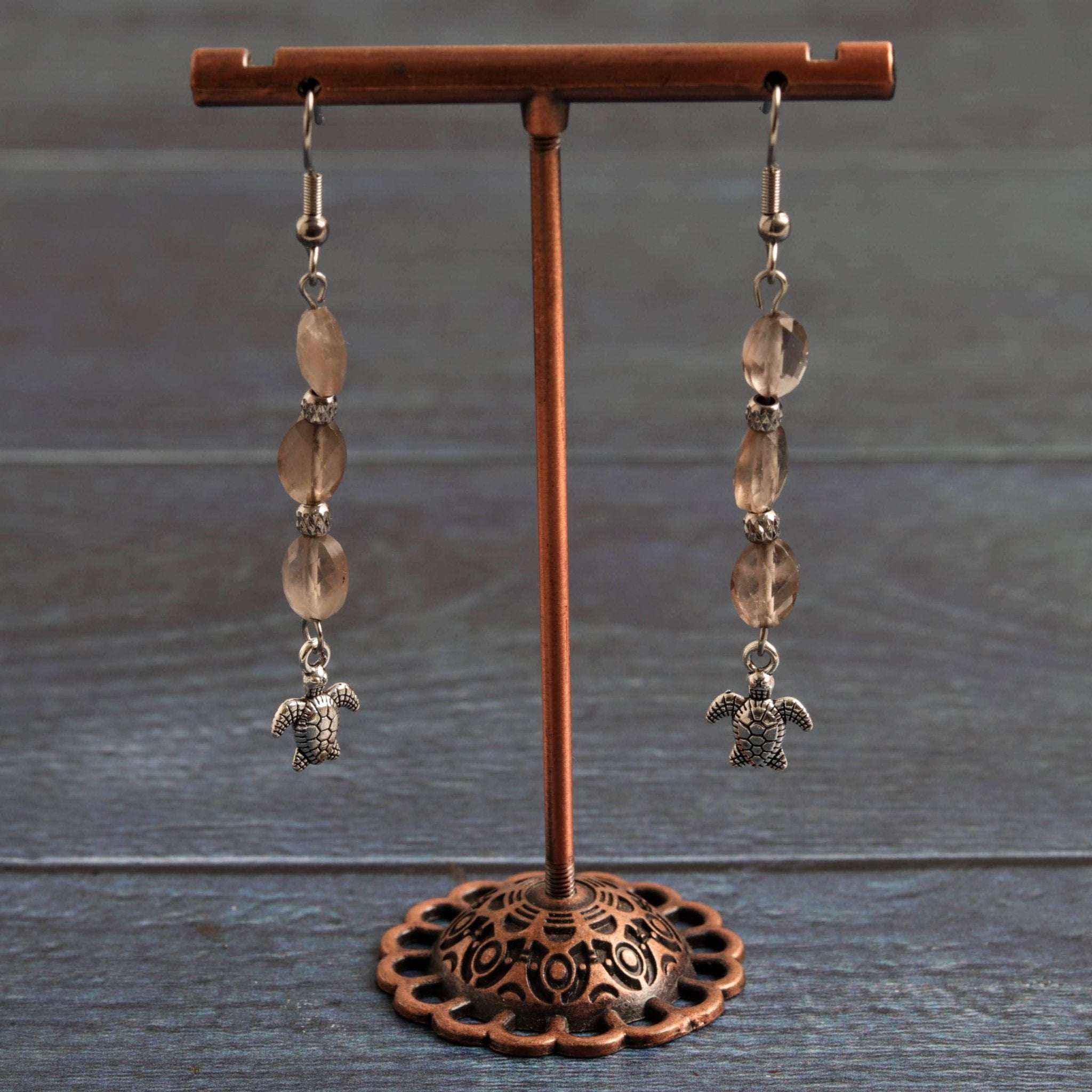 Ember & Shell Earrings - Handmade Jewellery - i am boho