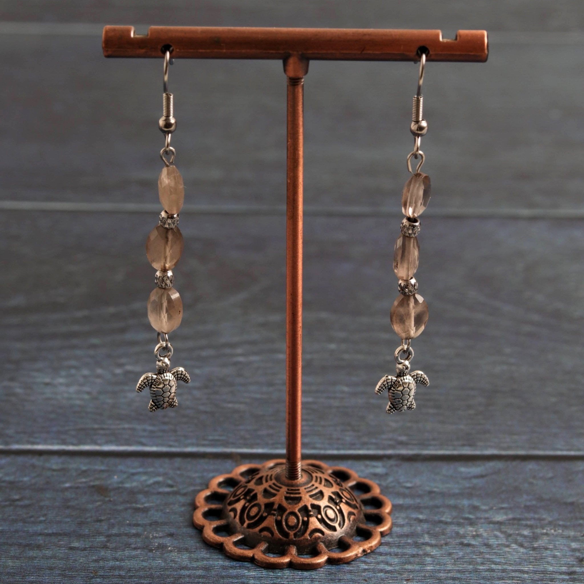 Ember & Shell Earrings - Handmade Jewellery - i am boho