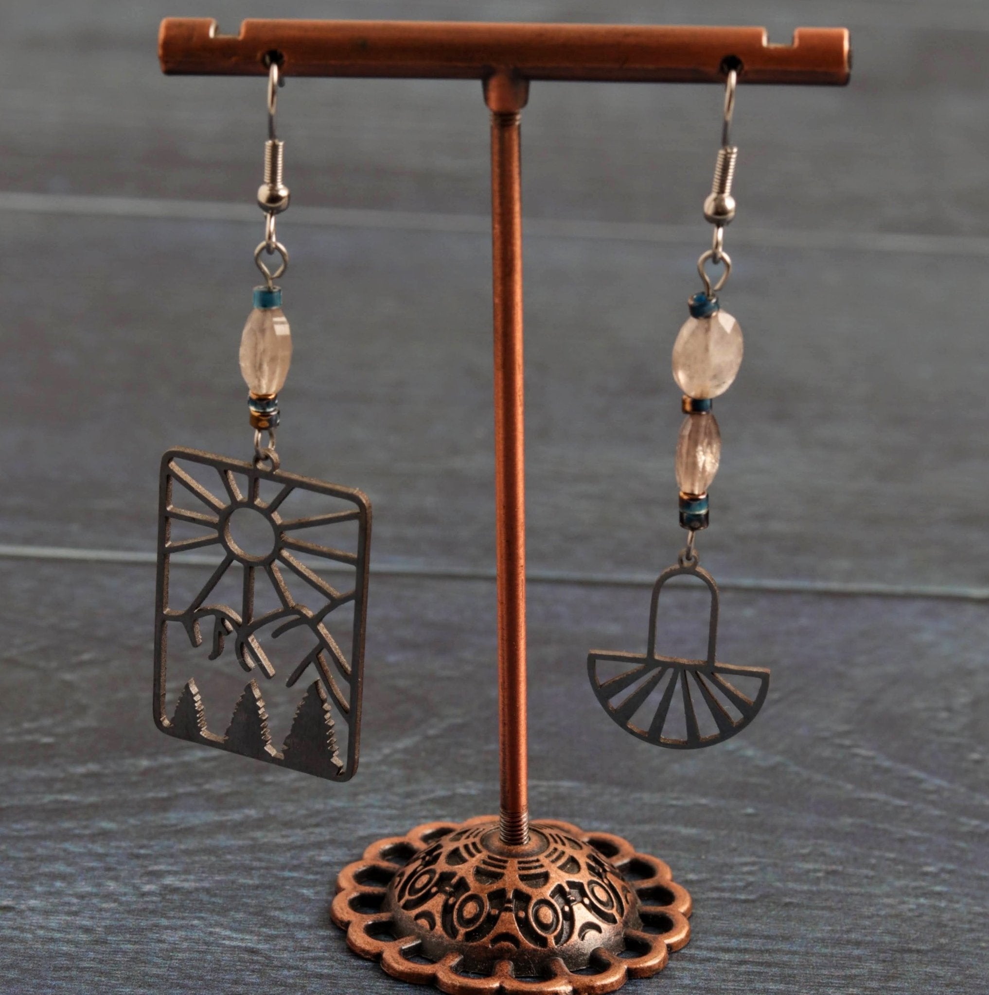 Wild Ground Earrings - Handmade Jewellery - i am boho