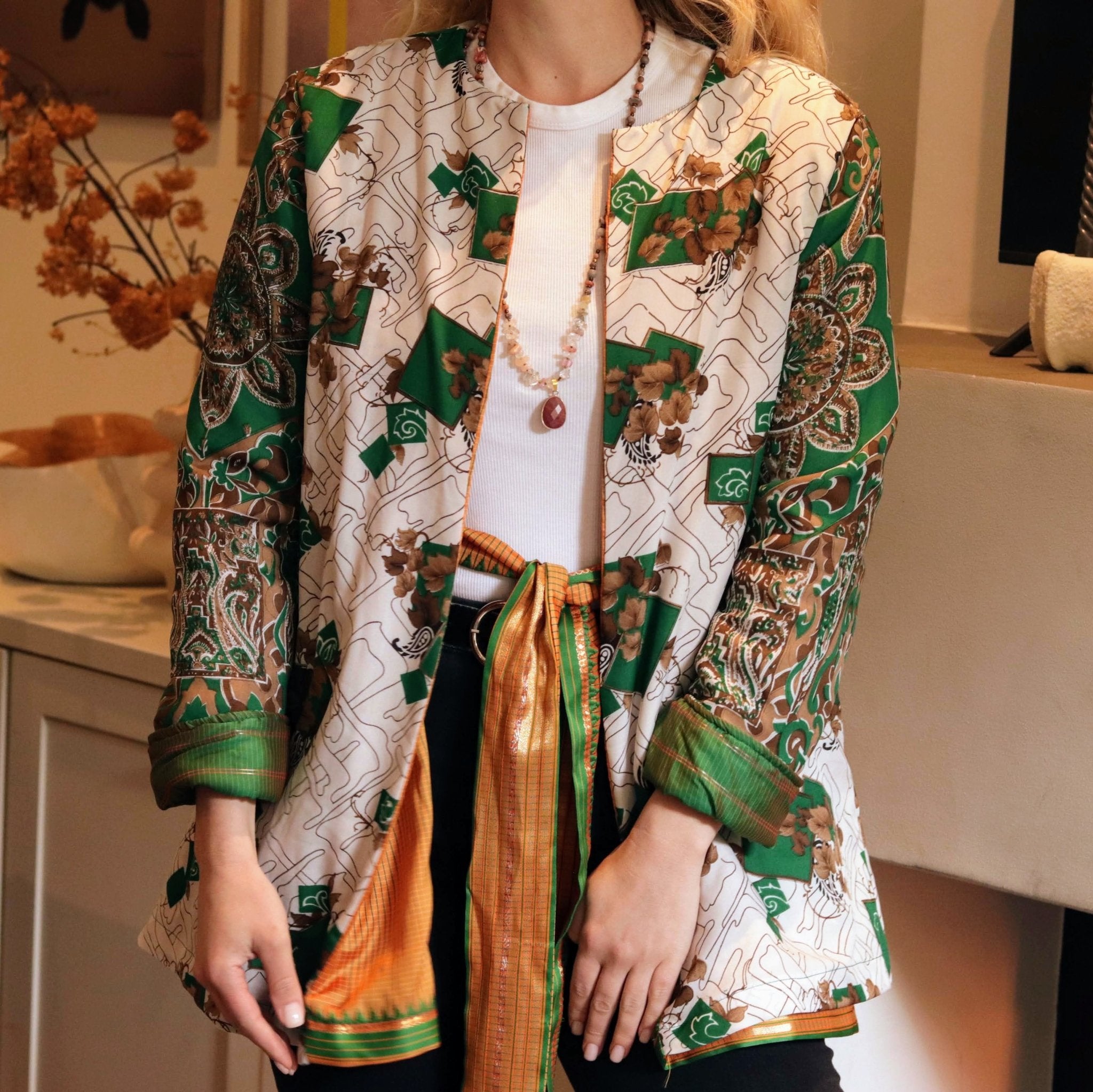 Reversible Jungle Puffer Jacket - Handmade Jewellery - i am boho