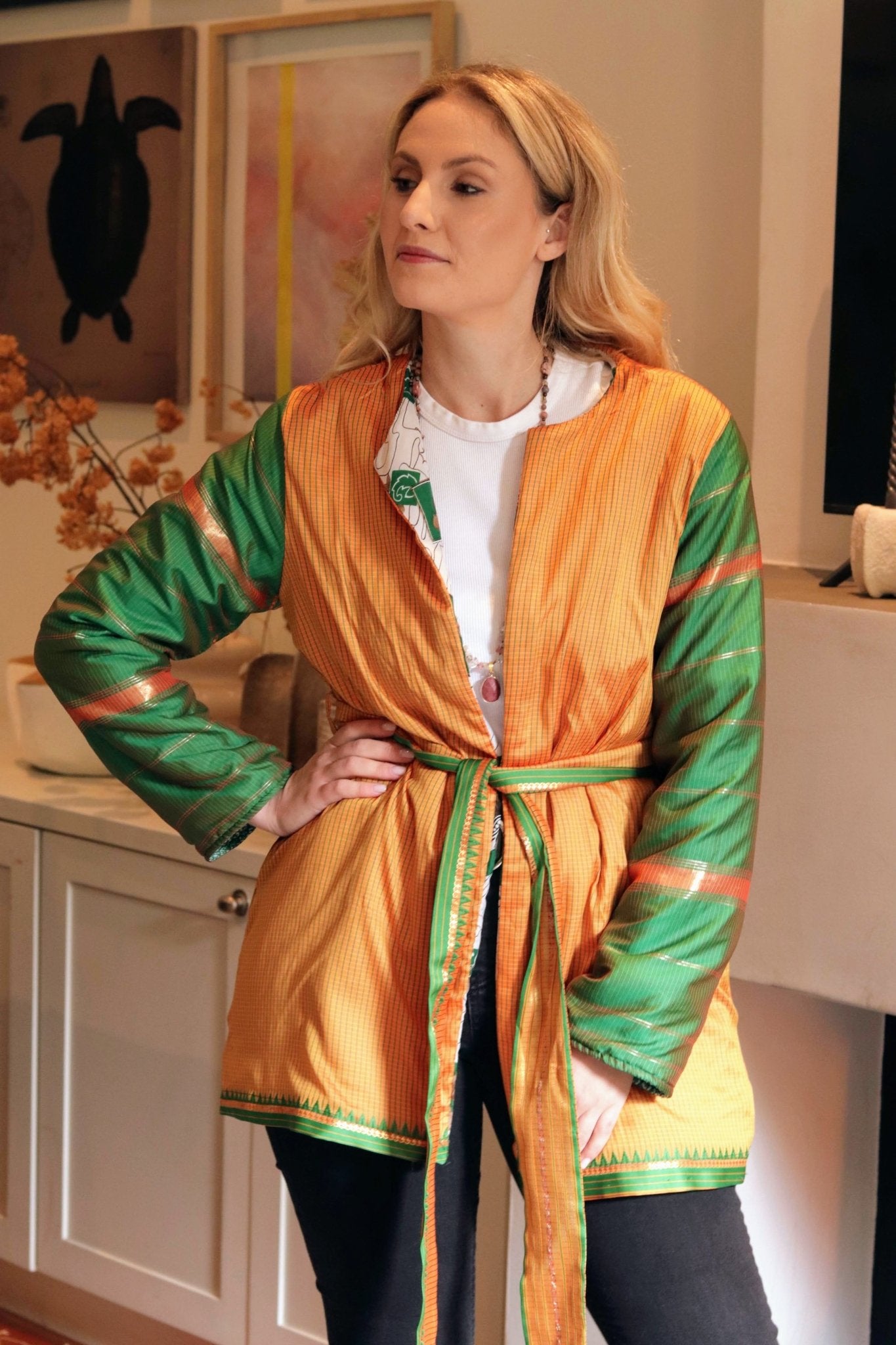 Reversible Jungle Puffer Jacket - Handmade Jewellery - i am boho