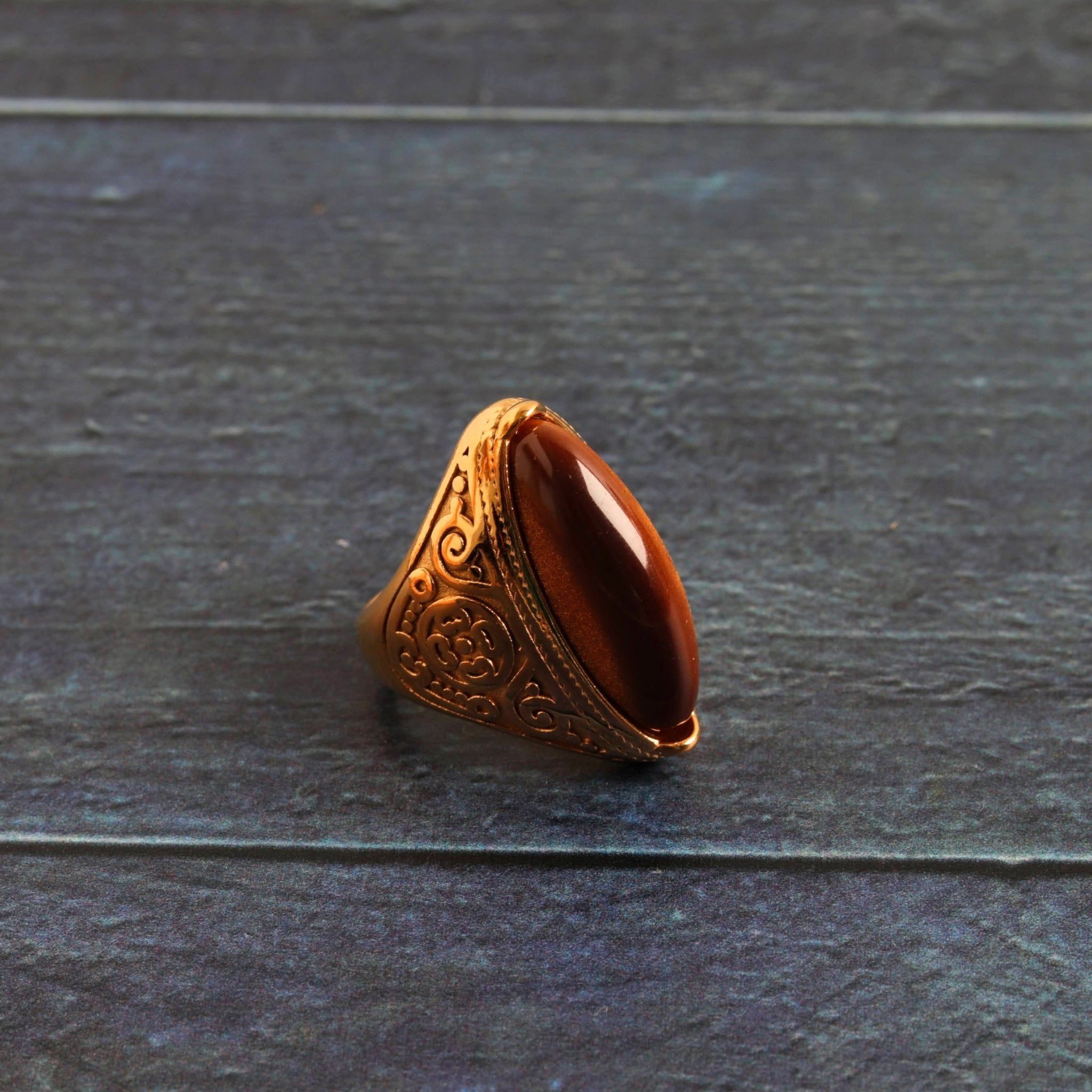 Tiger Marquise - Handmade Jewellery - i am boho