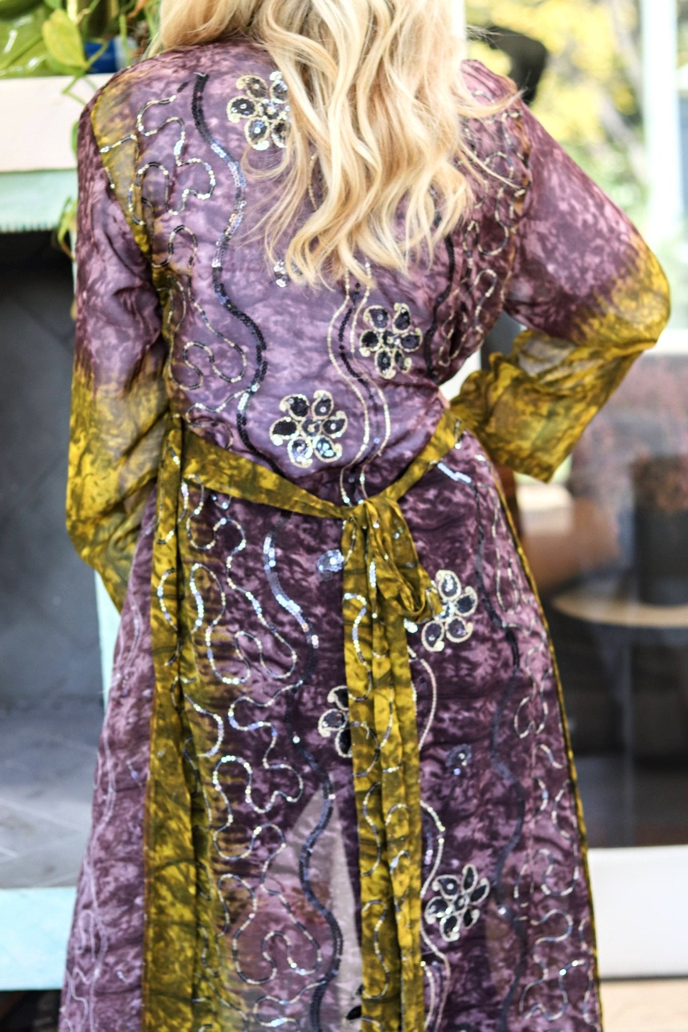 Olive Jungle Wrap Kimono