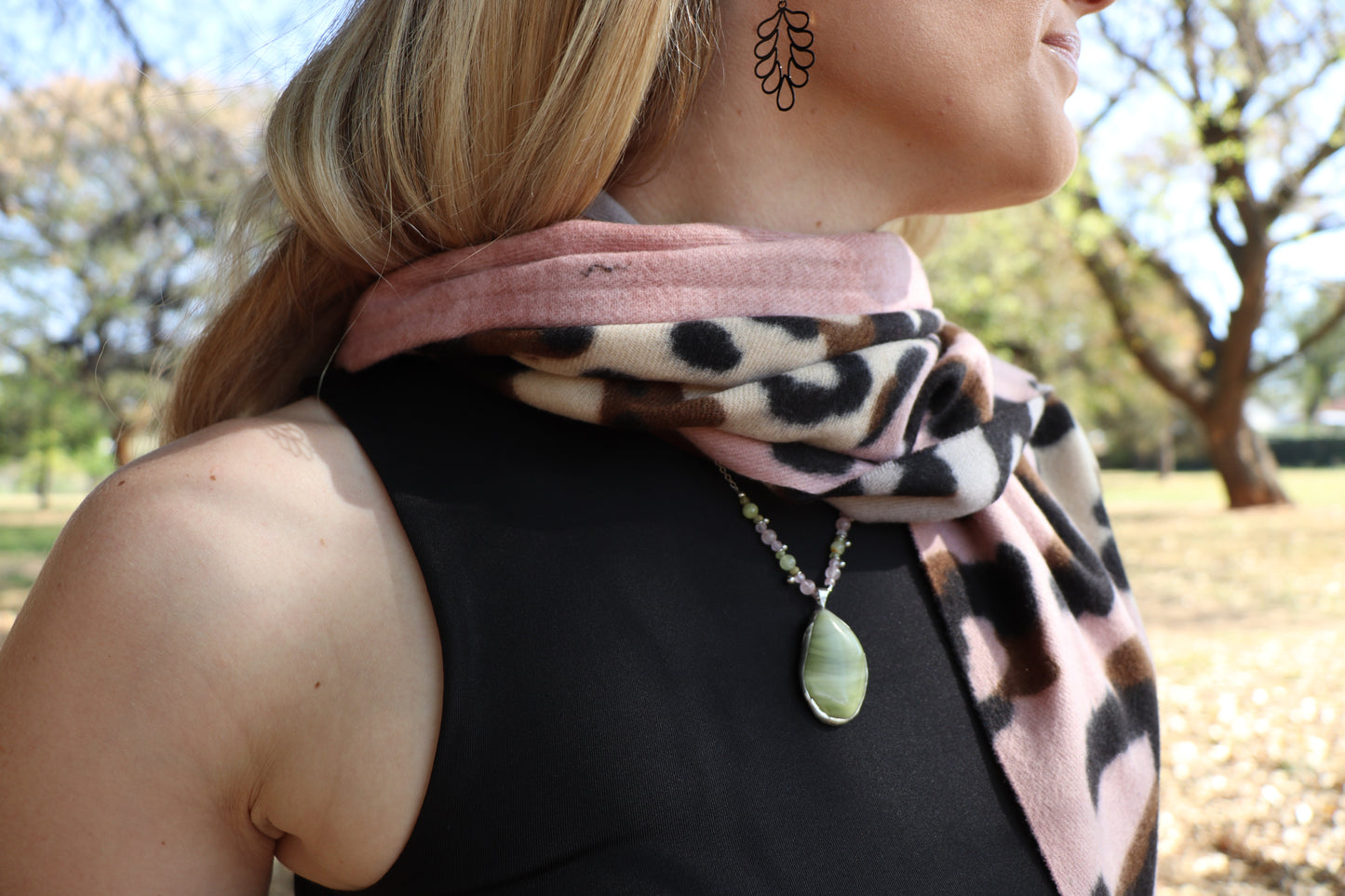 Cashmere & Bamboo in Scarlet Animal